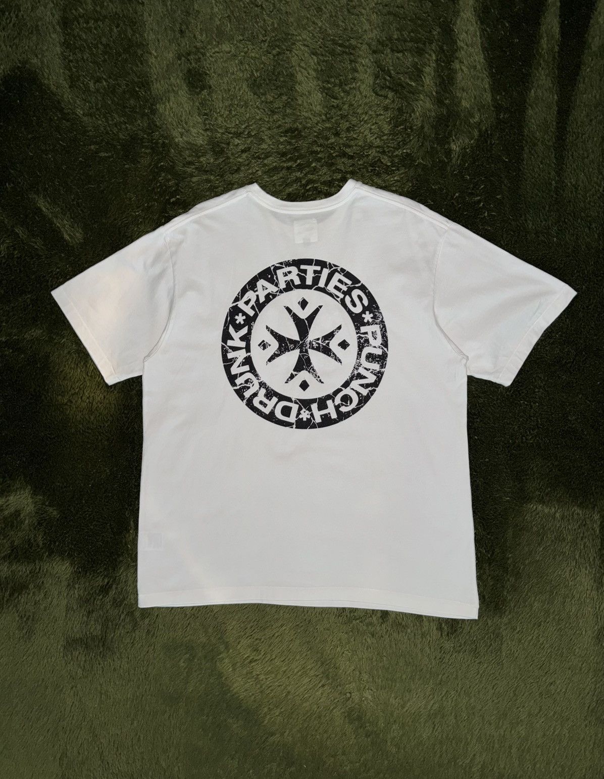 Japanese Brand [3] Punch Drunk Parties Single Stitch Logo T-Shirt White Size US XL / EU 56 / 4 - 7 Thumbnail