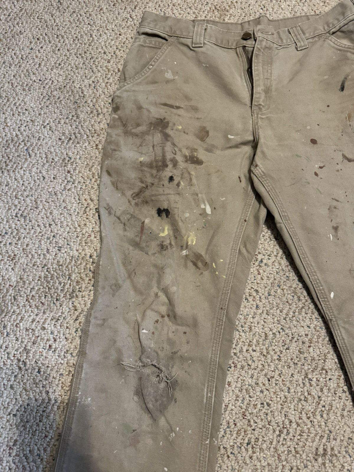 Carhartt × Vintage Carhart Work Pants Size US 32 / EU 48 - 2 Thumbnail