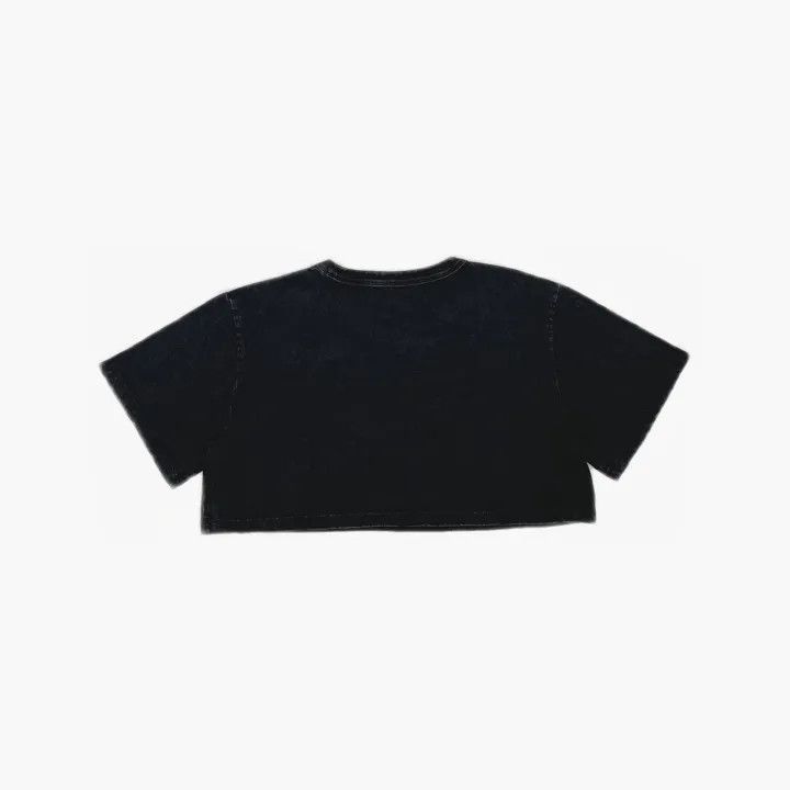 Alexander Wang Alexander Wang Gray Cotton Logo Crop T-shirt - Size S / US 4 / IT 40 - 3 Thumbnail
