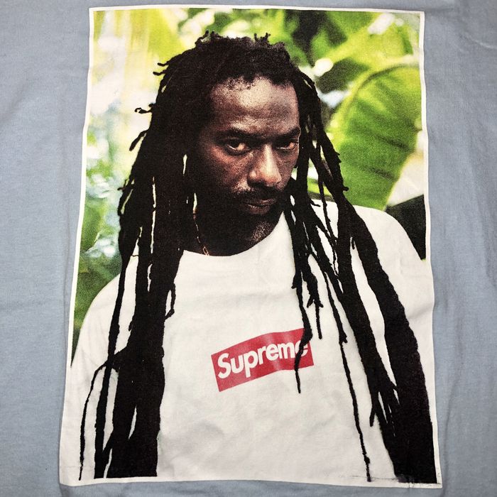 Supreme Supreme Buju Banton Tee Sky Blue | Grailed