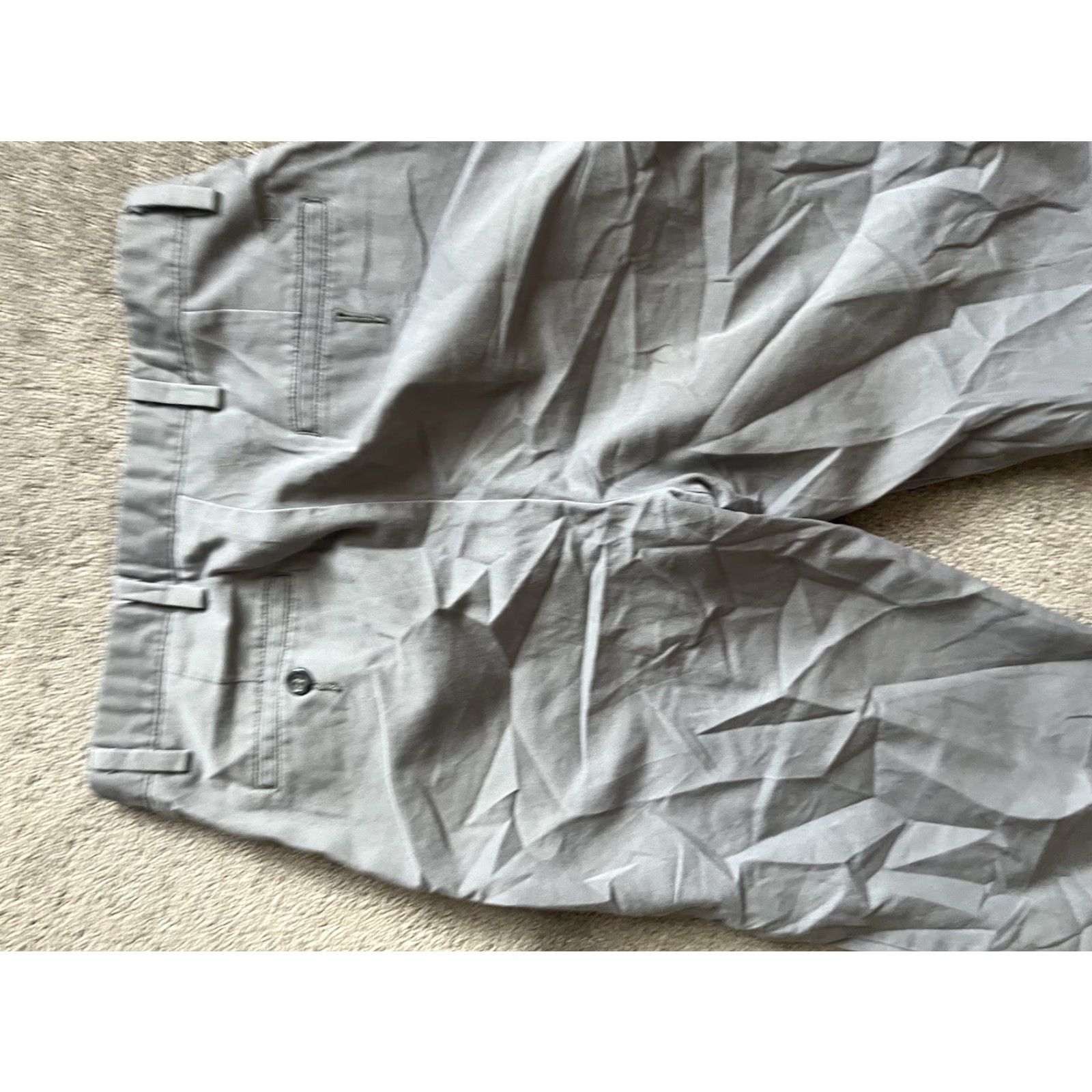 Dockers DOCKERS D3 Gray Men FLAT FRONT Dress Pants 30x30 Size US 30 / EU 46 - 4 Thumbnail