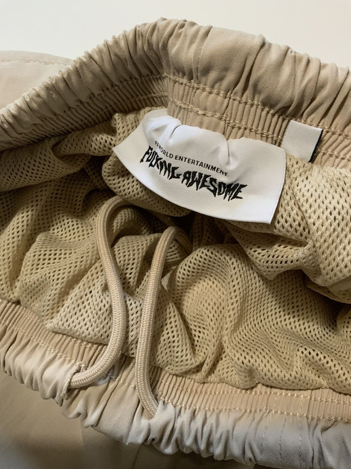 Fucking Awesome Fuckingawesome FA Worldwide Khaki Windbreaker Track Pants Size US 32 / EU 48 - 4 Thumbnail
