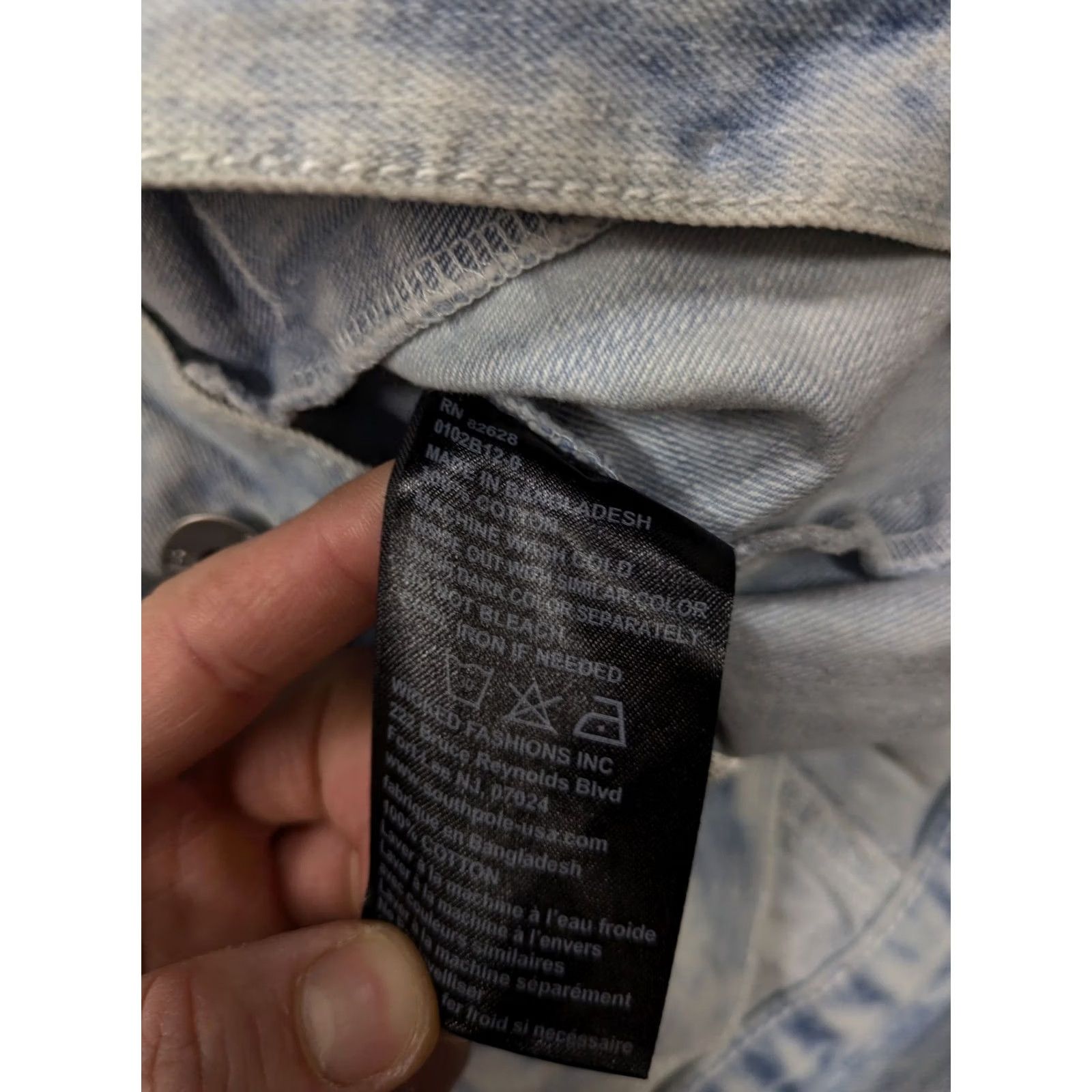 Southpole VINTAGE South Pole Jacket Mens Medium Blue Denim Trucker Button 90s Y2K Size US 31 - 5 Thumbnail