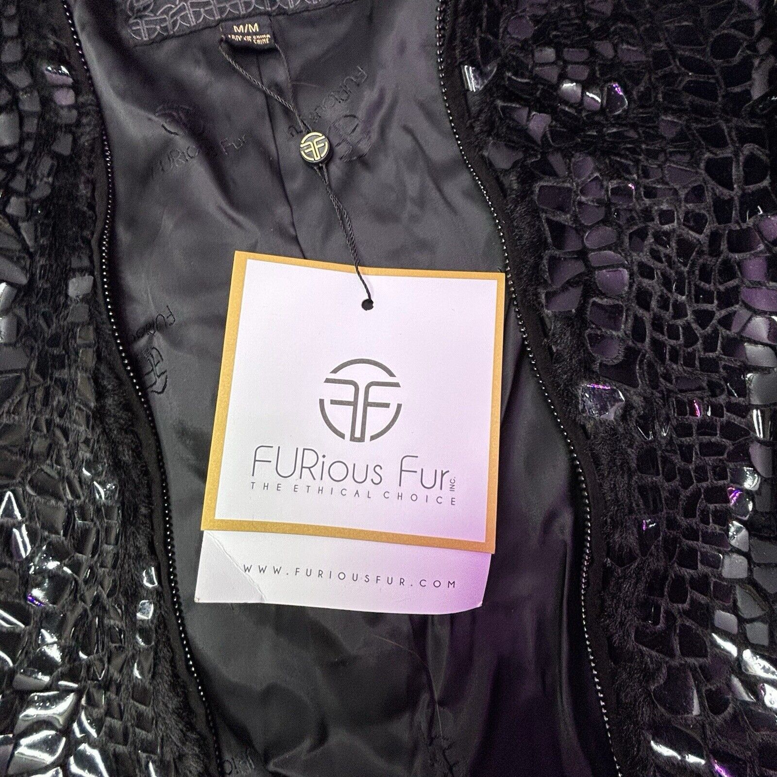 & Other Stories Furious Fur Jacket Bomber Jacket Black Women's Medium Size M / US 6-8 / IT 42-44 - 6 Thumbnail