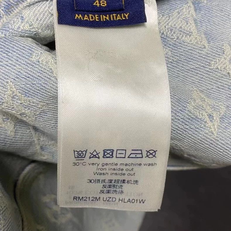Louis Vuitton Louis Vuitton Blue NBA embroidered full logo denim hooded Size US M / EU 48-50 / 2 - 4 Thumbnail