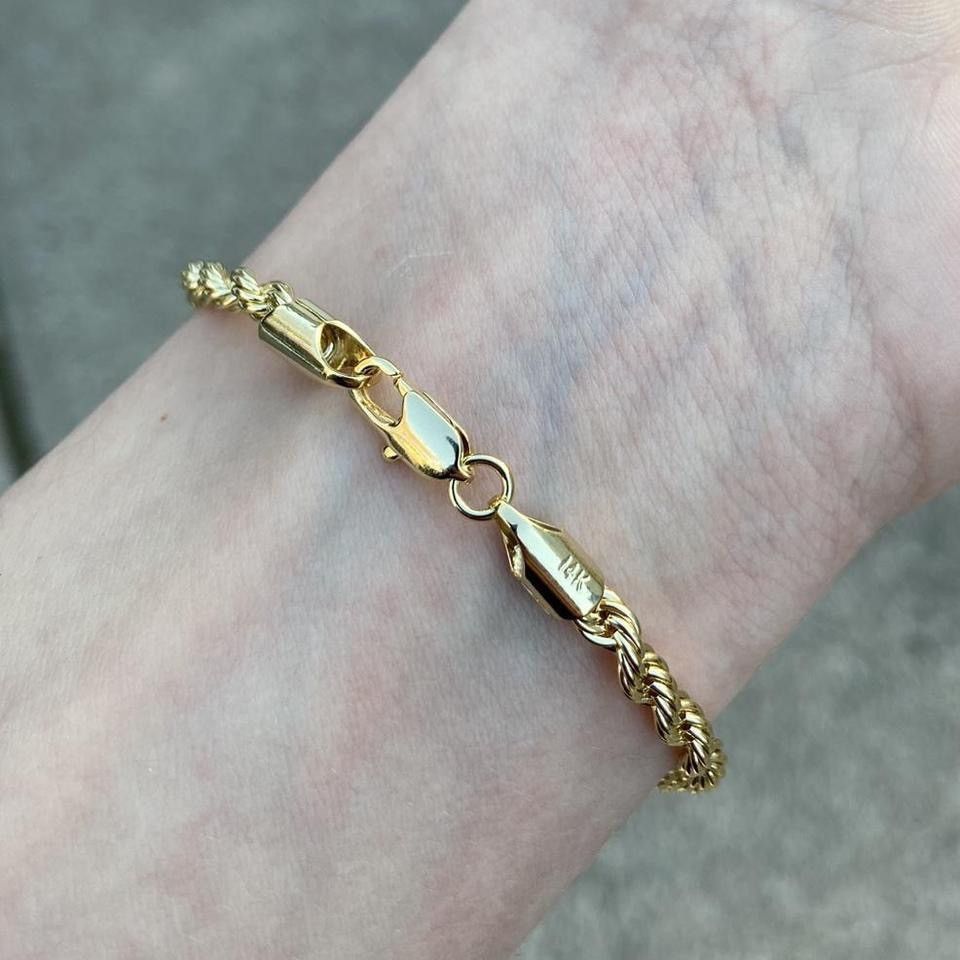 Other Gold Chain 14k Gold Rope Bracelet Size ONE SIZE - 2 Thumbnail