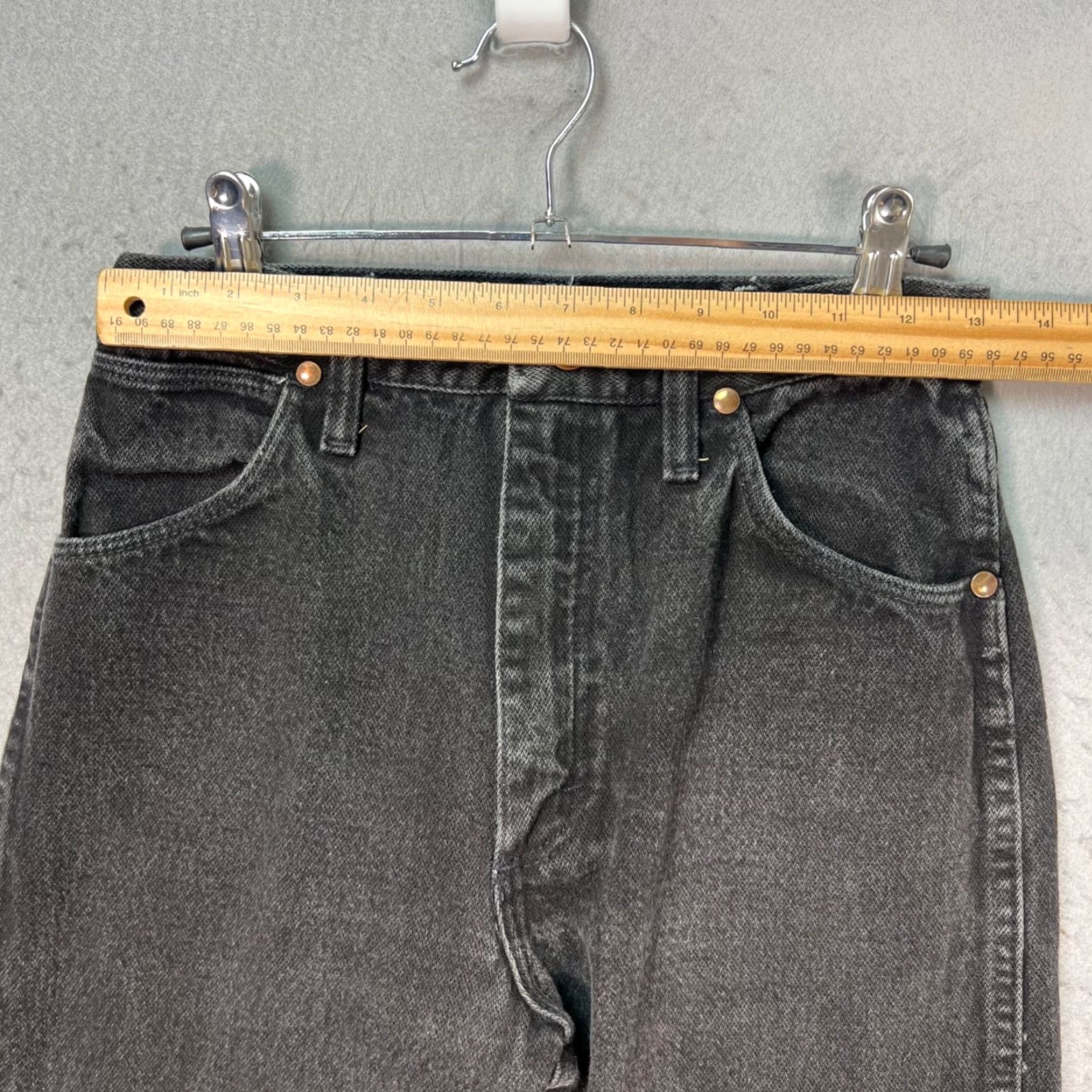 Wrangler VINTAGE Wrangler Womens Jeans Black High-Waisted Straight Denim Cotton 26 Inseam 34 Womens Jeans Men? Size 26" / US 2 / IT 38 - 4 Thumbnail