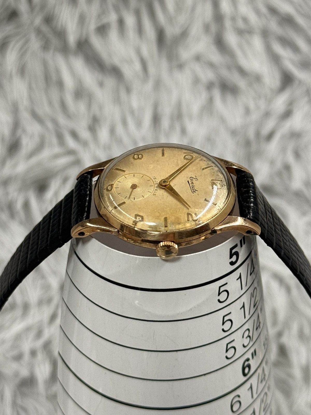 Vintage Vintage 1970’s EVERITE 15 jewels Manual Watch 9CT. Gold Size ONE SIZE - 9 Thumbnail