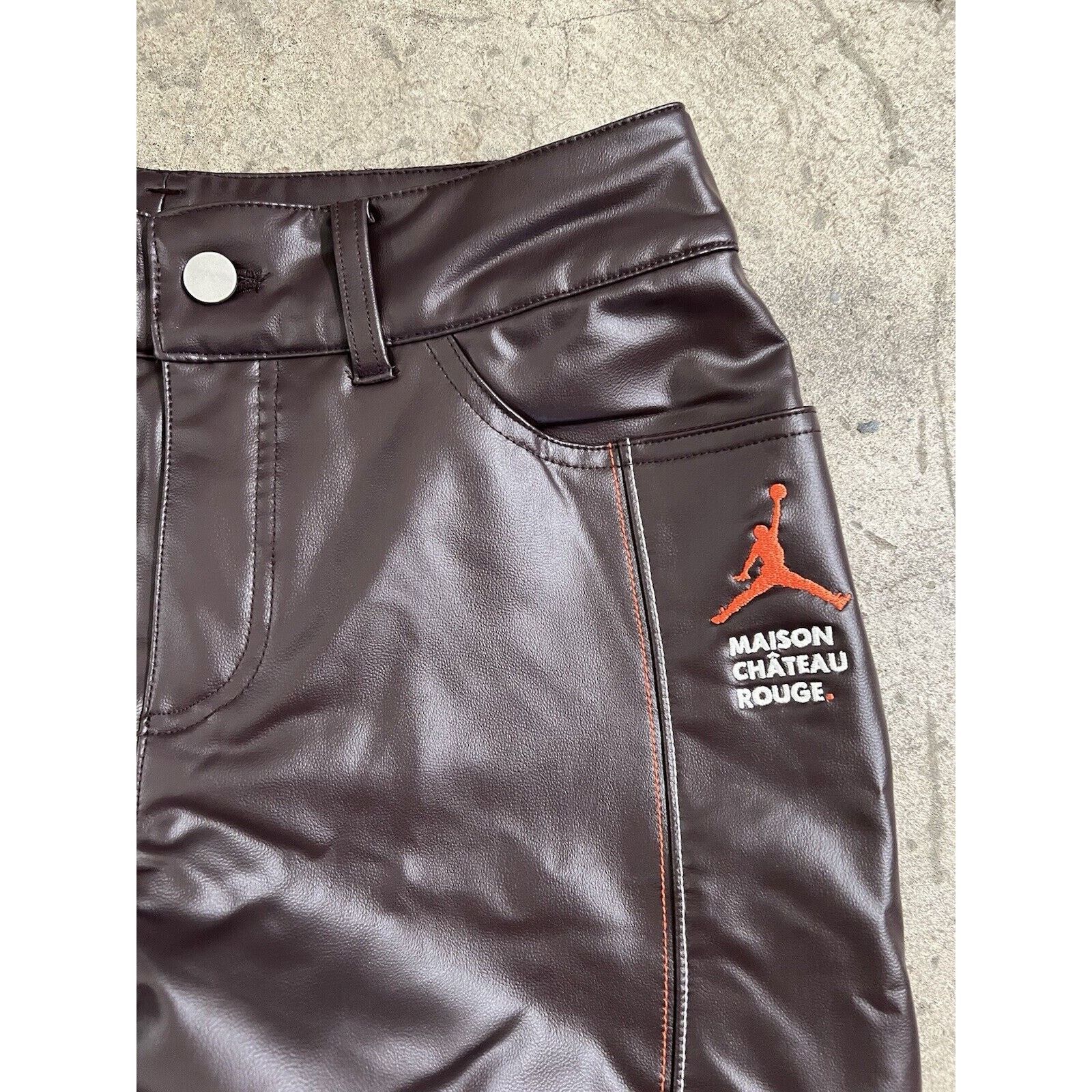 Jordan Brand 29x29 Authentic Jordan Brand Maison Chateau Rouge Pleather 6 Size 28" / US 6 / IT 42 - 2 Thumbnail