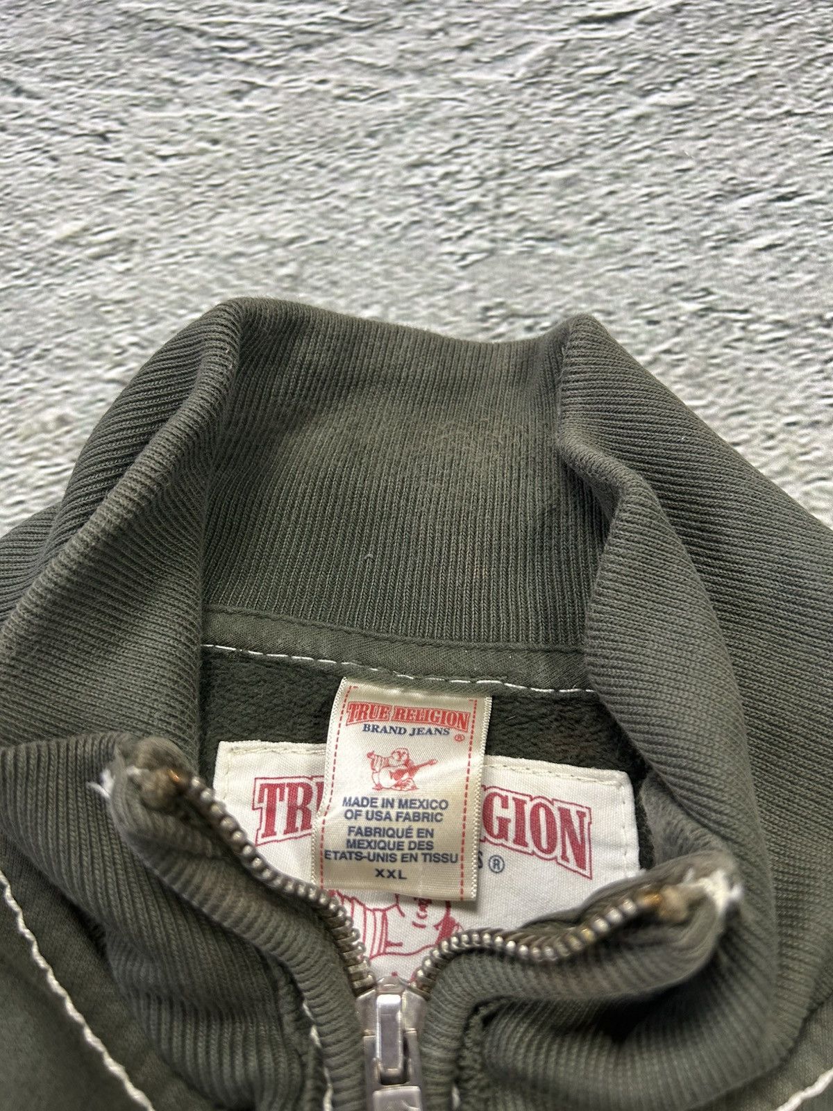 True Religion × Vintage True Religion zip sweatshirt khaki big logo vintage Size US XXL / EU 58 / 5 - 4 Thumbnail