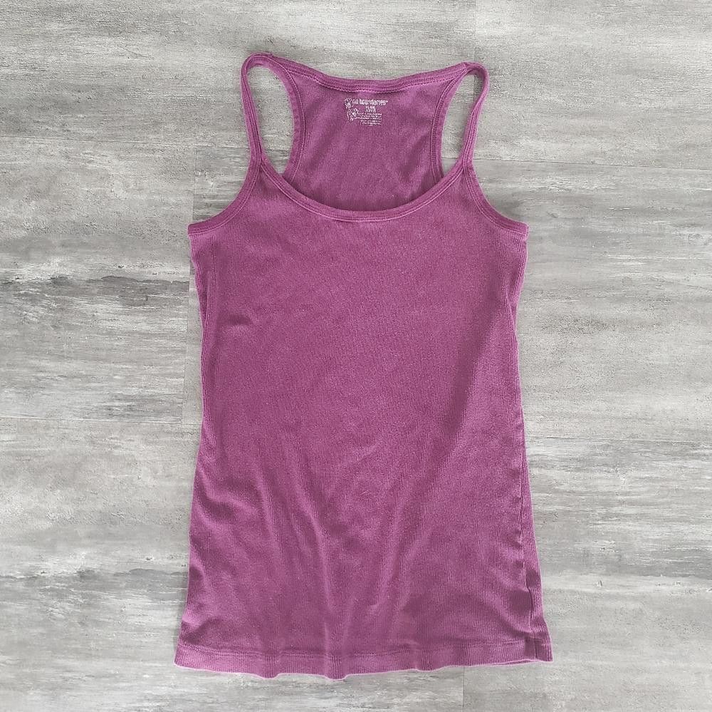 Designer Purple Ribbed NB Racerback Tank Size XL / US 12-14 / IT 48-50 - 1 Thumbnail