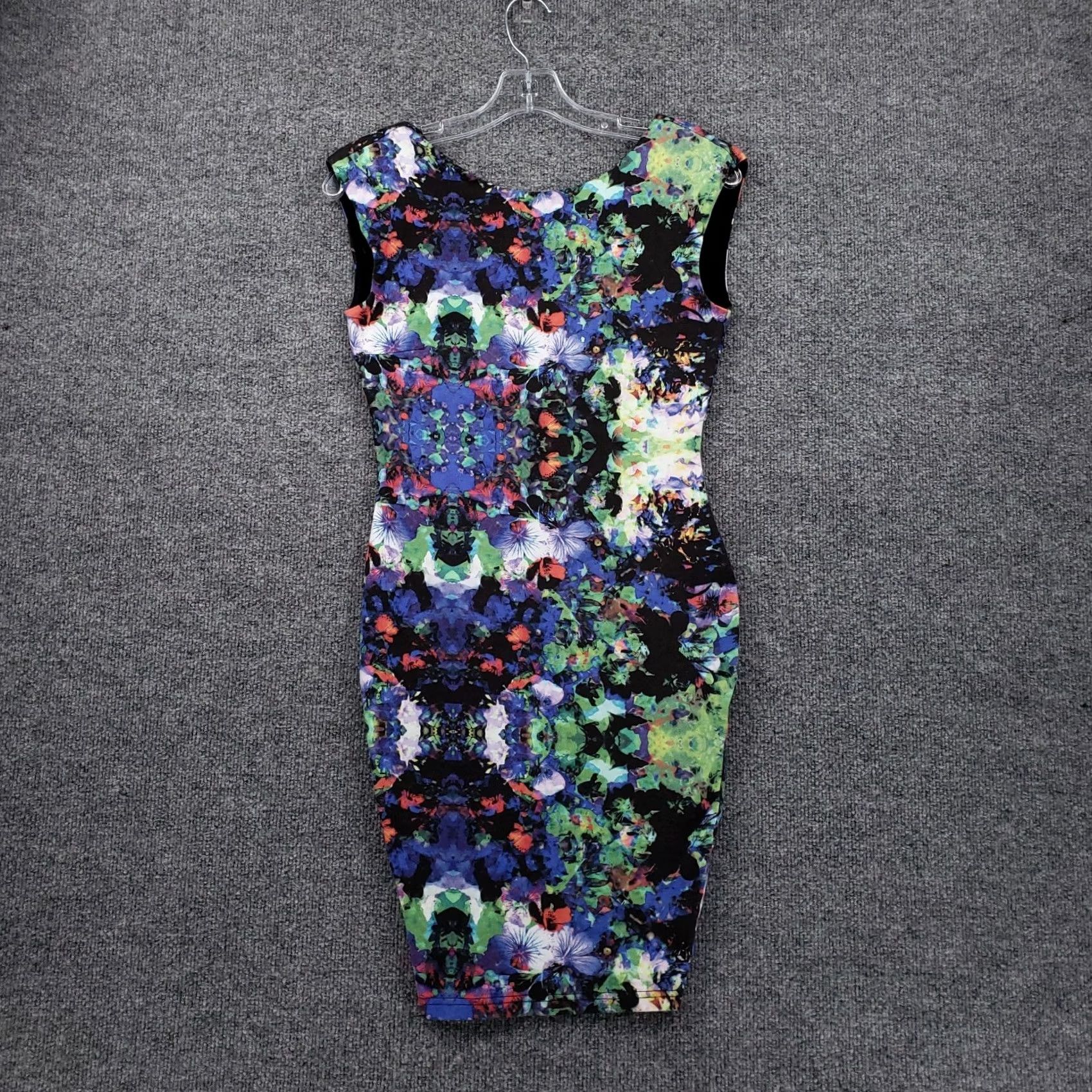 H&M H&M Dress Womens XS Blue Green Bodycon Sleeveless Short Size XS / US 0-2 / IT 36-38 - 2 Thumbnail