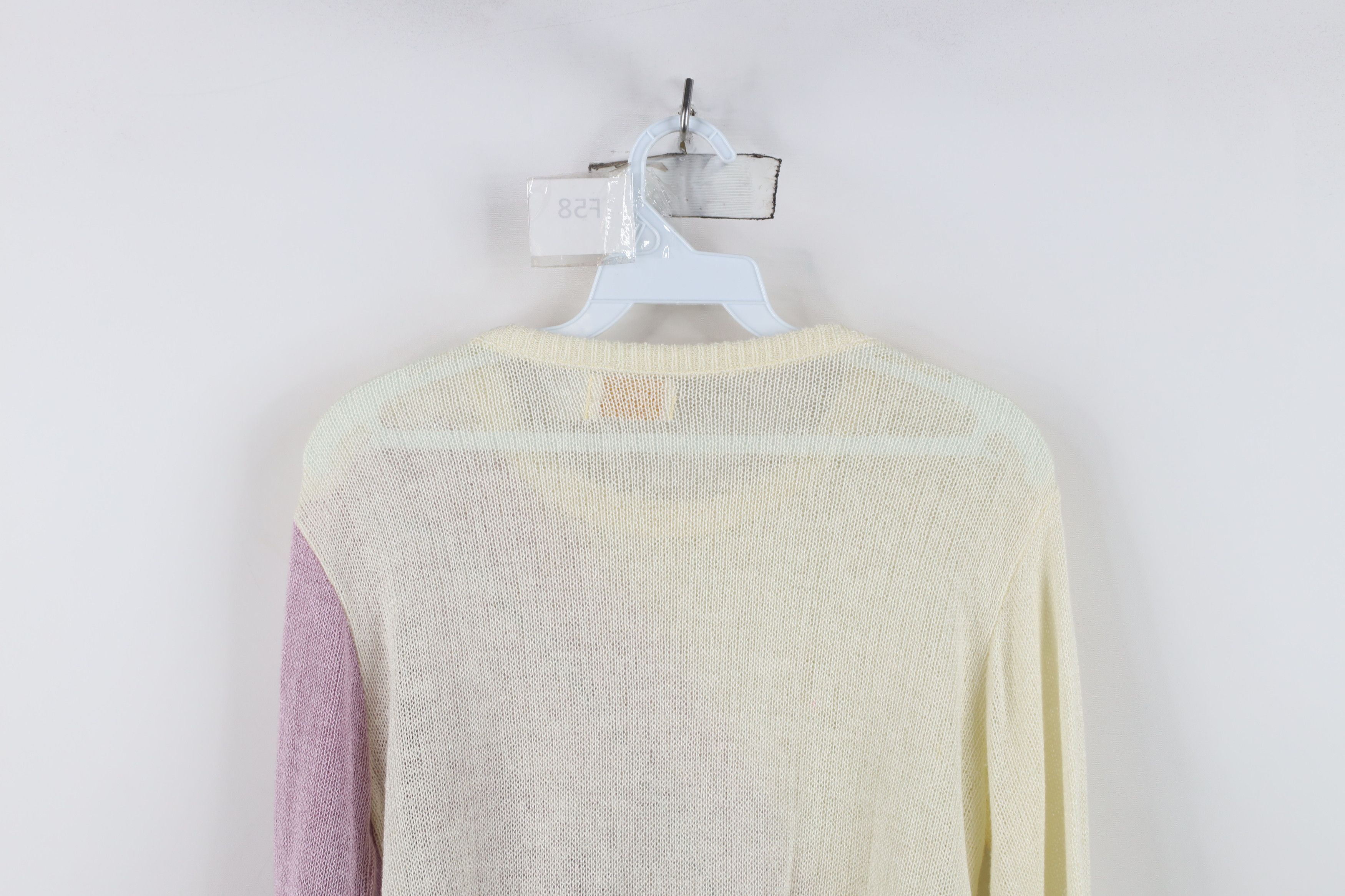 Vintage Vintage 70s 80s Mid Mod Loose Knit Nature Leaf Sweater Size L / US 10 / IT 46 - 11 Thumbnail