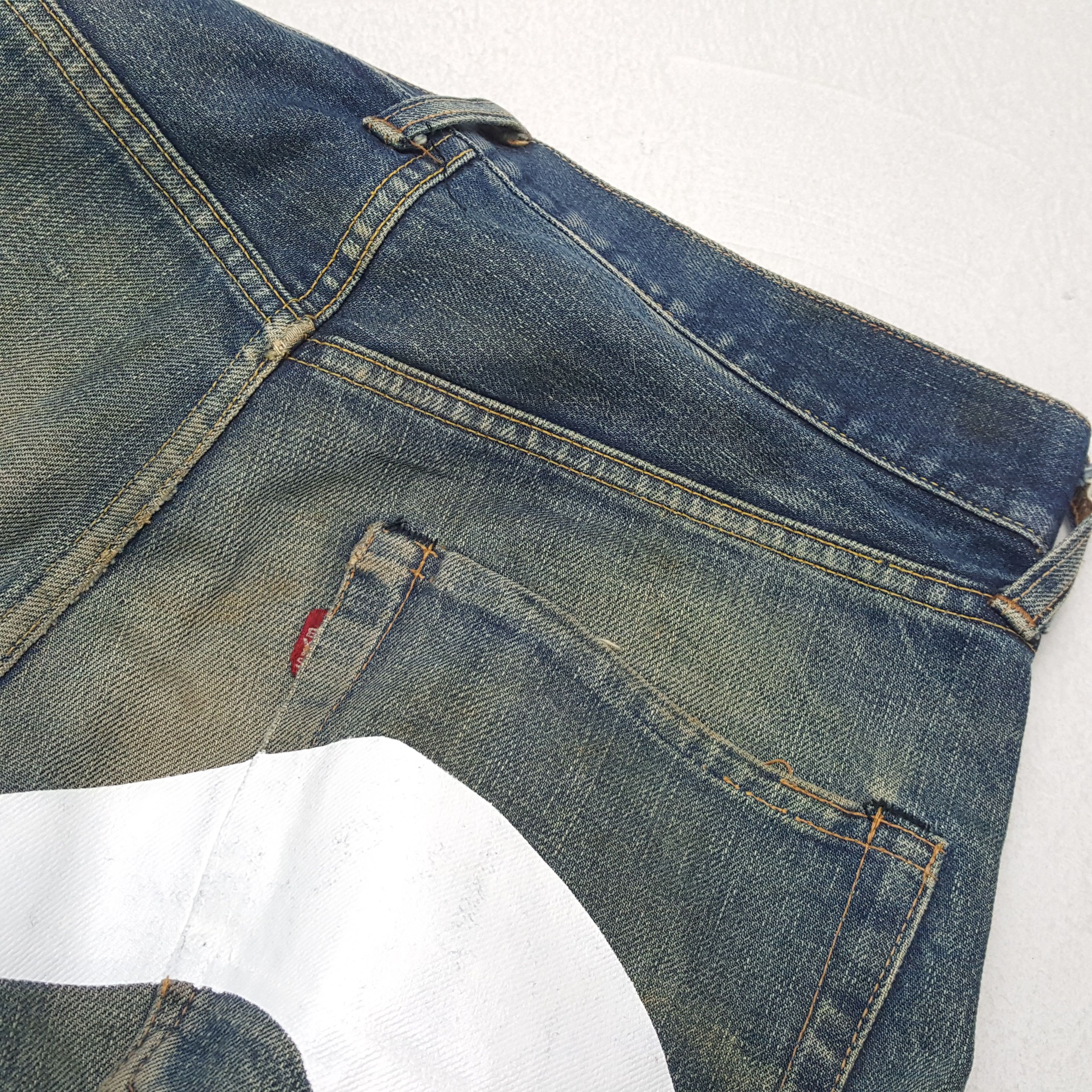 Evisu × Japanese Brand × Vintage Vintage EVISU Japanese Daicock Custom Style Distressed Jeans Size US 30 / EU 46 - 15 Thumbnail