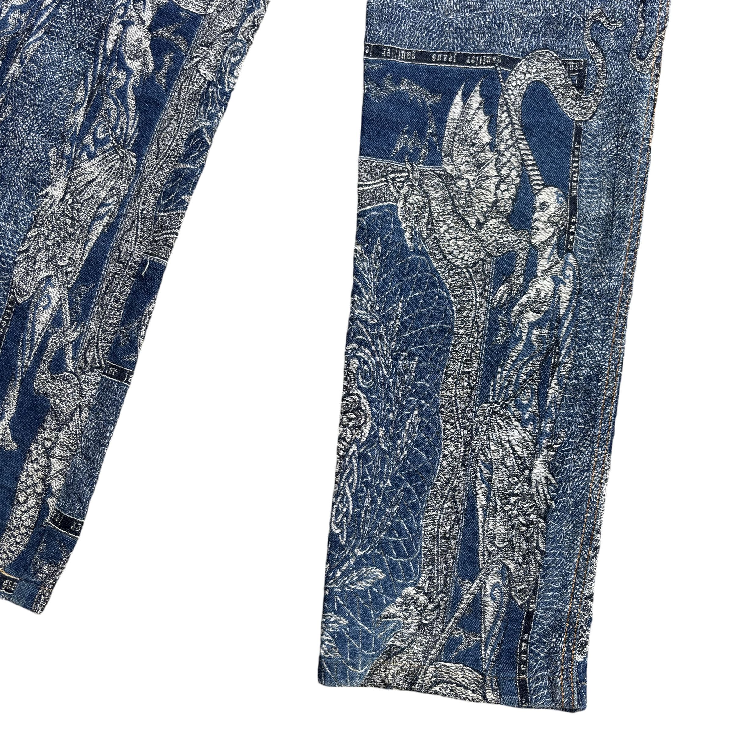 Jean Paul Gaultier FW 95 Jean Paul Gaultier Dragon Tattoo Pants Size US 28 / EU 44 - 12 Thumbnail