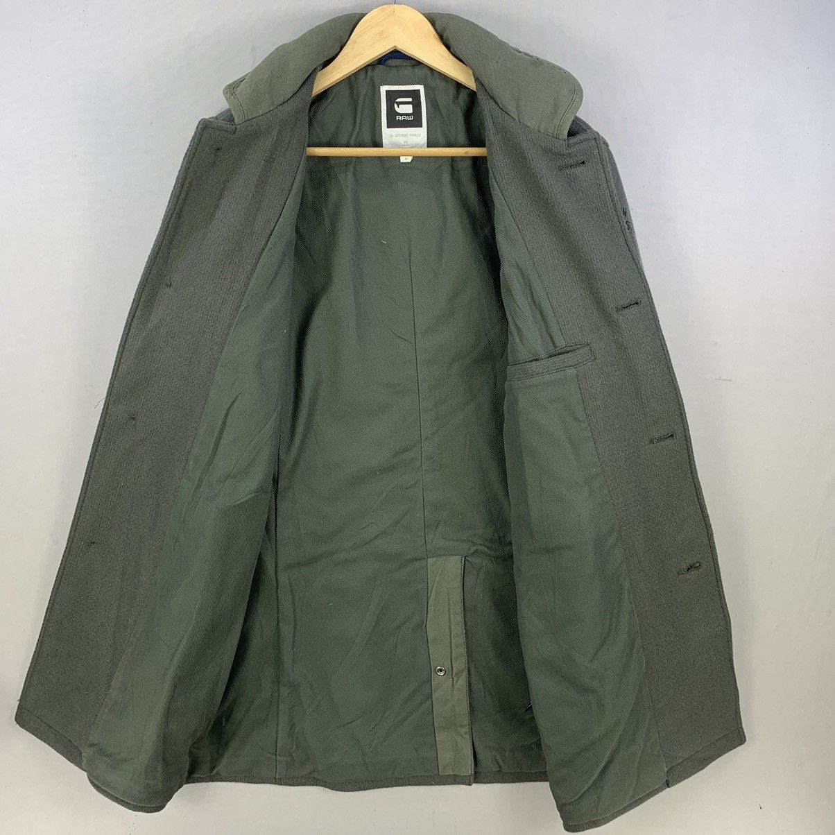G-Star G-Star Raw Denim Wool Garber Trench Coat Jacket Size US M / EU 48-50 / 2 - 16 Thumbnail