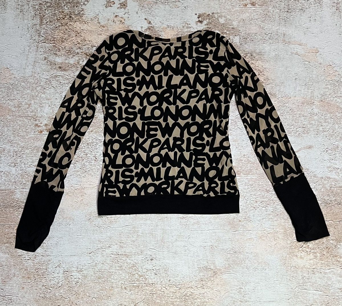 Other Vintage printed mesh long sleeve Size S / US 4 / IT 40 - 6 Thumbnail