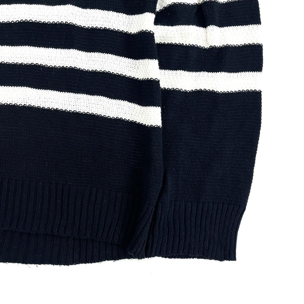 Issey Miyake × Tete Homme Vintage Tete Homme by Issey Miyake Knitted Stripe Sweater Size US L / EU 52-54 / 3 - 6 Thumbnail