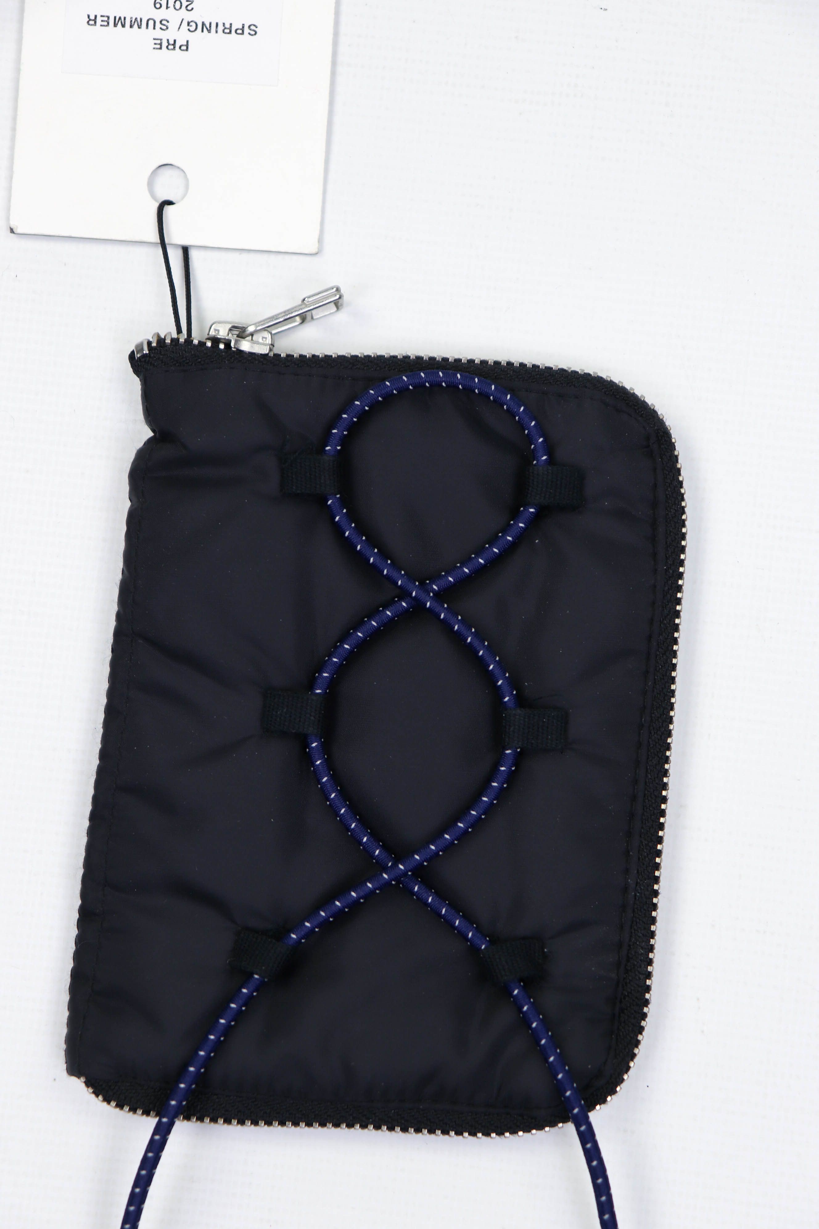 Tonsure Tonsure S/S 2019 Dark Navy Reflective Elastic Cord Wallet Size ONE SIZE - 4 Thumbnail