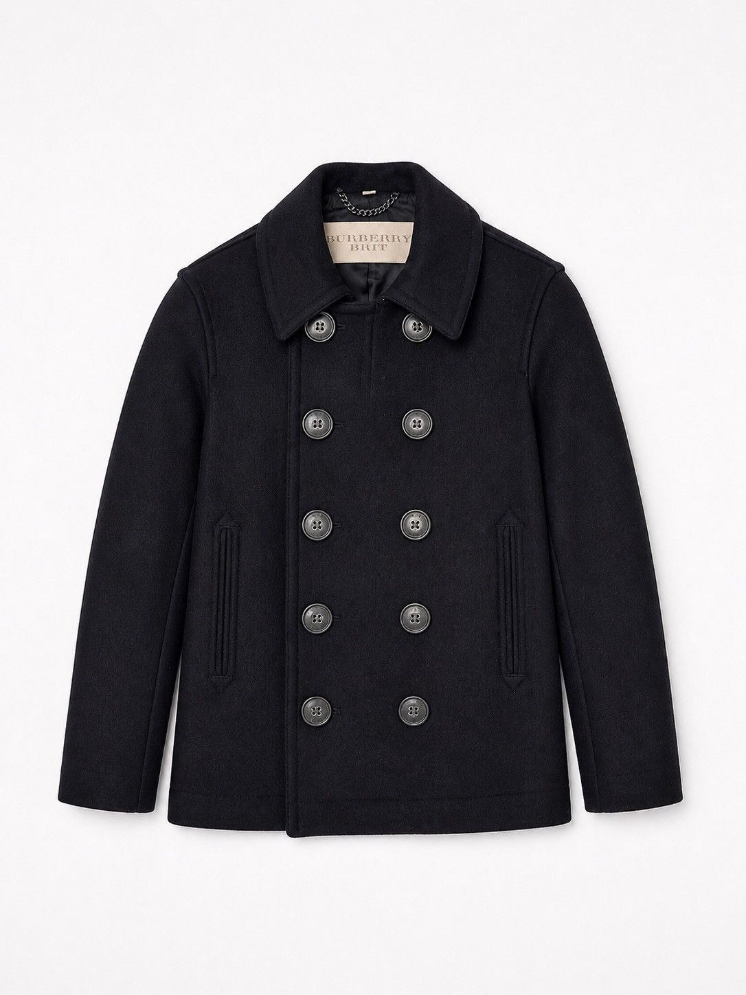 Burberry Burberry Brit Navy Peacoat | Grailed