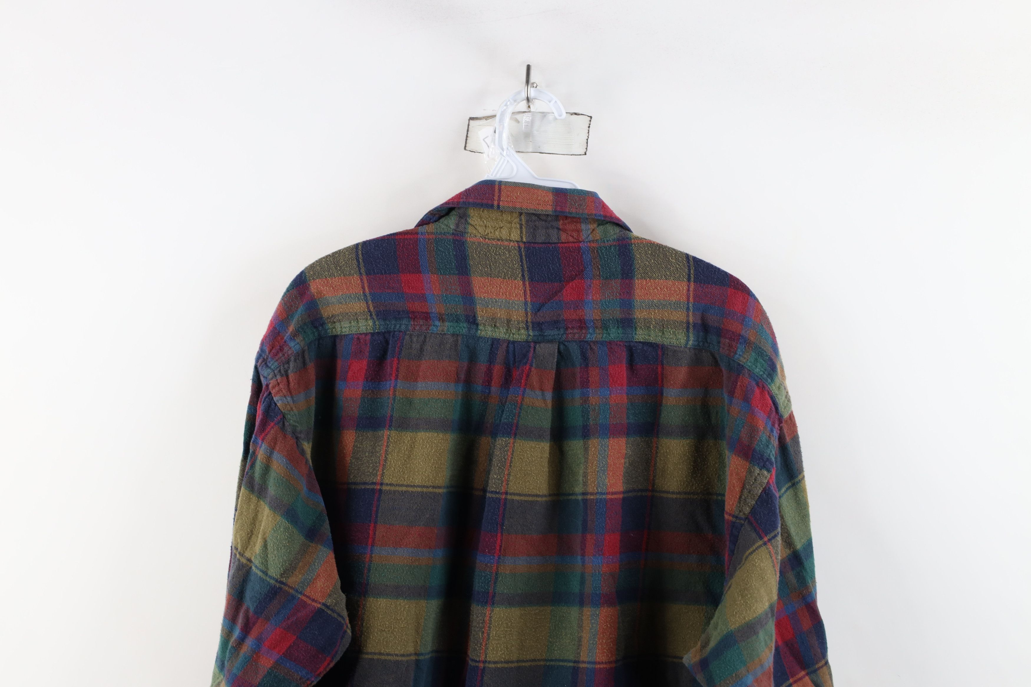 Vintage Vintage 90s Streetwear Rainbow Plaid Flannel Button Shirt Size US M / EU 48-50 / 2 - 12 Thumbnail