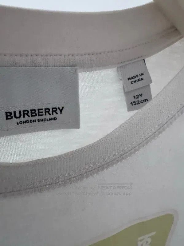 Burberry Burberry Summer White Graphic Cotton T-Shirt. Size L / US 10 / IT 46 - 6 Thumbnail