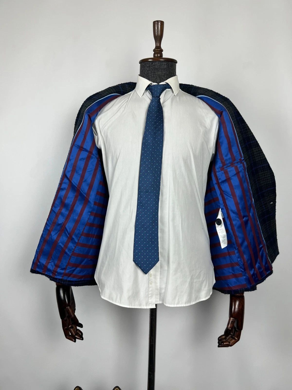 Paul Smith Paul Smith Double Breasted Plaid Blazer Jacket Size 36R - 10 Thumbnail