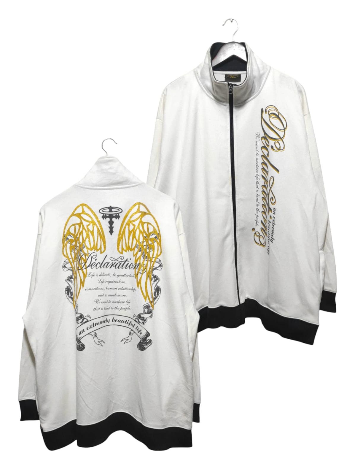 Affliction Japanese Brand Pleggi Poem Wings Sweatshirt Size US XXL / EU 58 / 5 - 3 Thumbnail