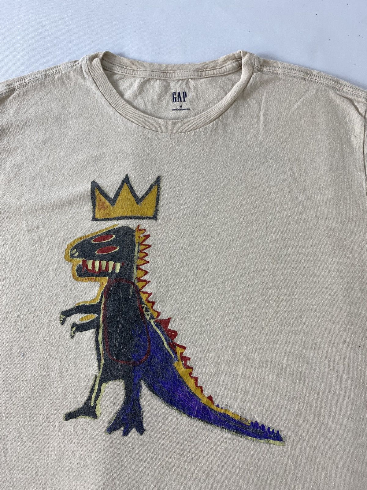 Jean-Michel Basquiat GAP Jean Michel Basquiat Dinosaur Artwork Graphic Tee Size US L / EU 52-54 / 3 - 4 Thumbnail