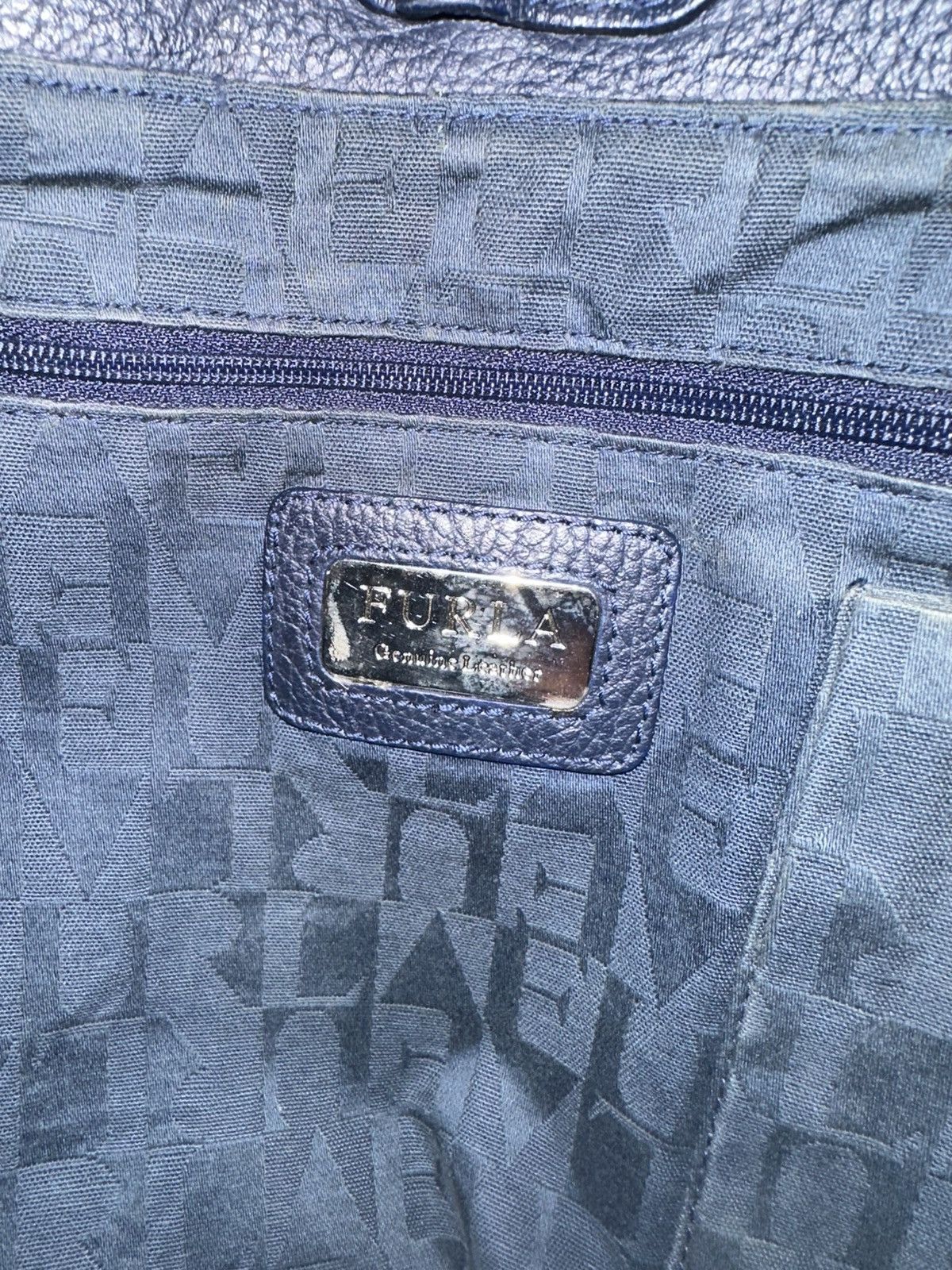Furla Furla Elizabeth Navy tote bag Size ONE SIZE - 6 Thumbnail