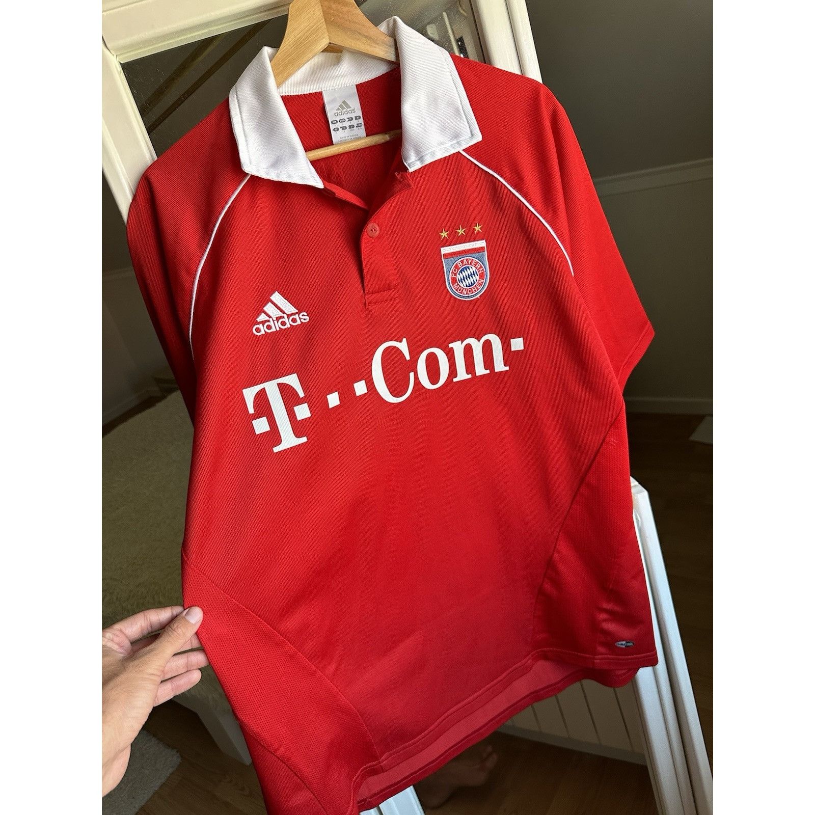 Adidas BAYERN MUNICH 2005 2006 HOME FOOTBALL SHIRT SOCCER JERSEY AD Size US L / EU 52-54 / 3 - 7 Thumbnail