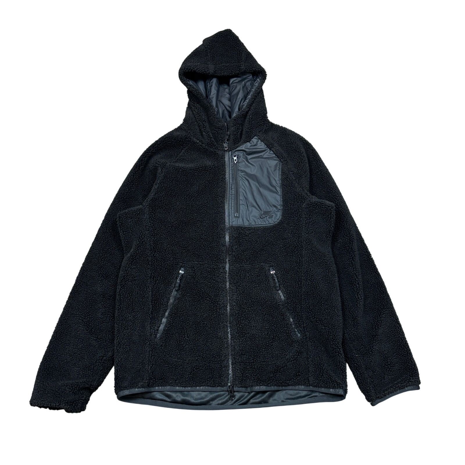 Nike Nike SB Everett Sherpa Fleece Full Zip Hooded Jacket Mens XS Size US XS / EU 42 / 0 - 1 Thumbnail