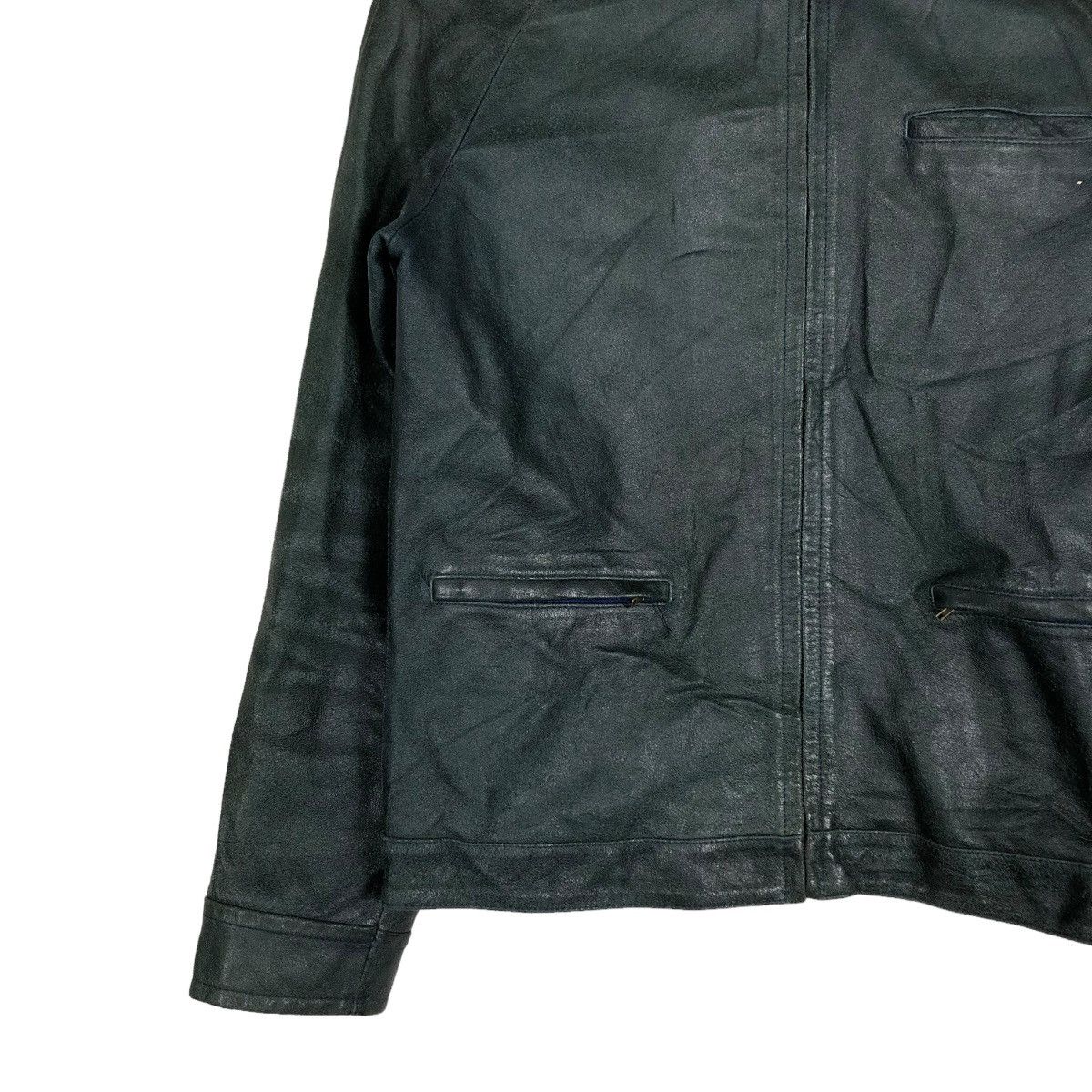 Hysteric Glamour 🔥CROPPED BIKER LEATHER JACKET FRUIT CAKE CAFE RACER WEAR Size US M / EU 48-50 / 2 - 6 Thumbnail