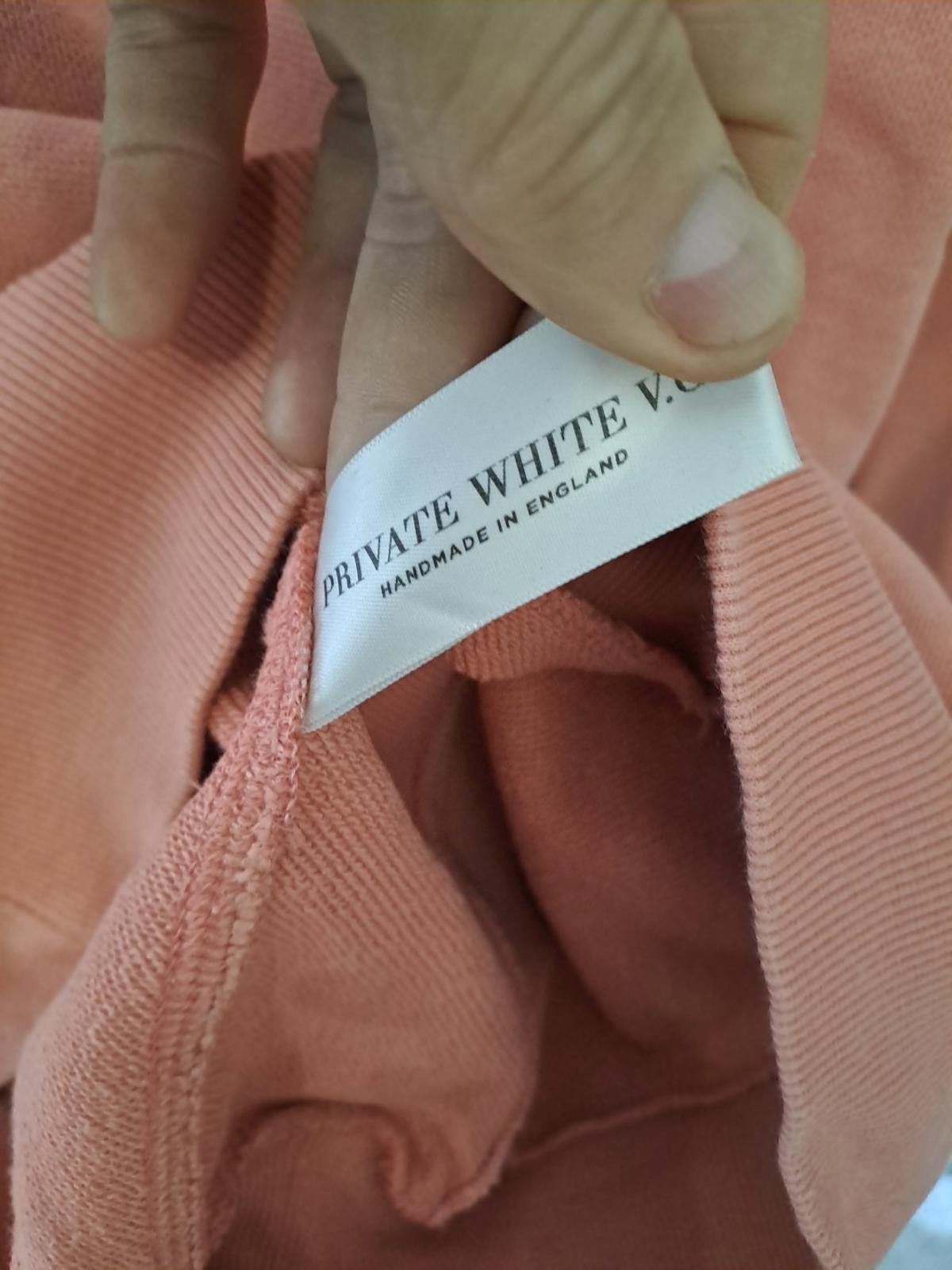 Private White V.C. Private White VC Mens Crew Sweatshirt Size 5 L Salmon Size US L / EU 52-54 / 3 - 7 Thumbnail