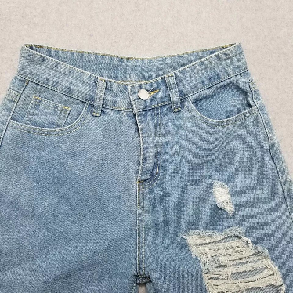 Other Distressed Womens Jeans 26 Blue Denim Mid Rise Straight Size 26" / US 2 / IT 38 - 4 Thumbnail