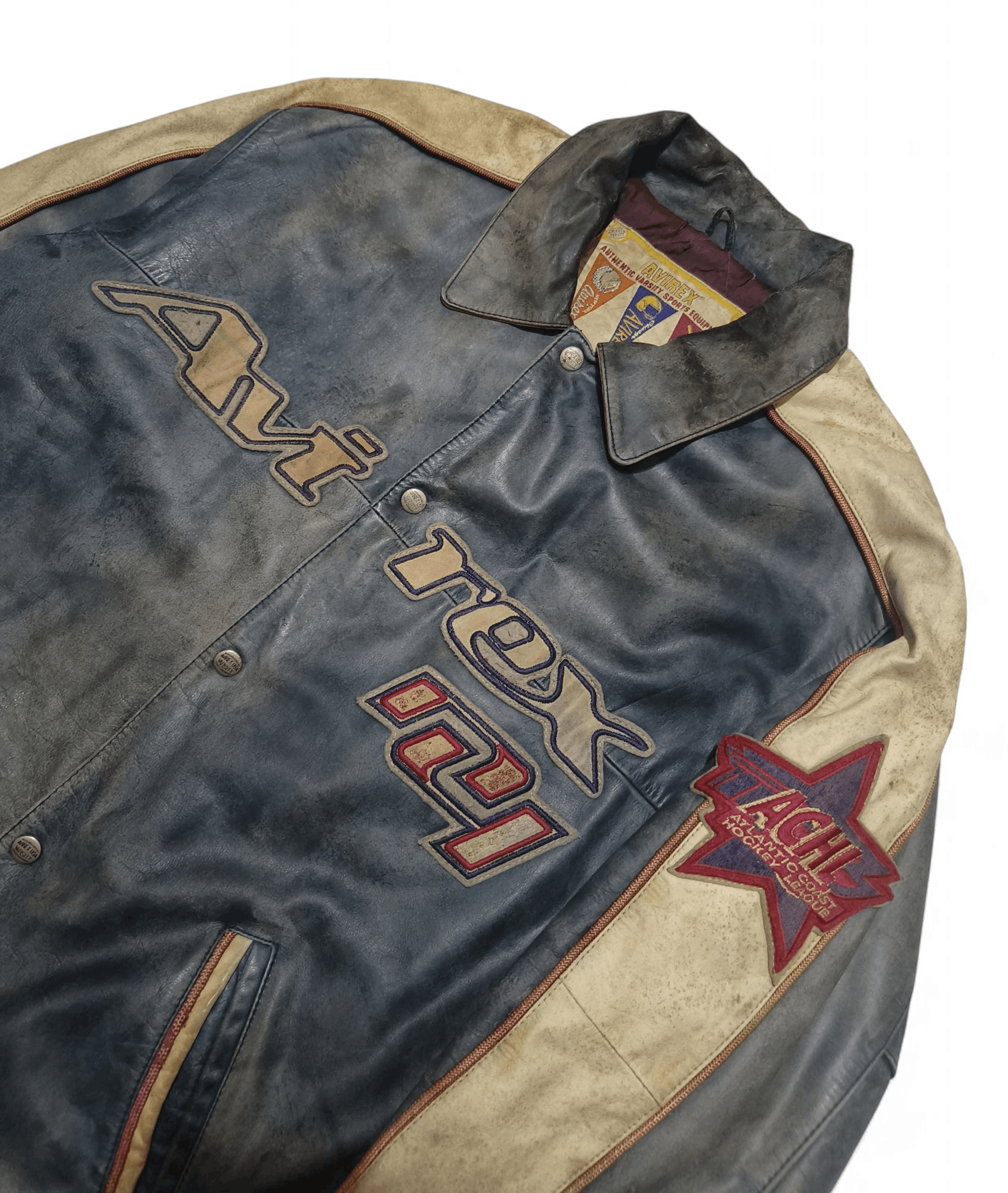 Avirex SUPER RARE! Vintage AVIREX Hip Hop Rap Iconic Leather Jacket Size US L / EU 52-54 / 3 - 4 Thumbnail