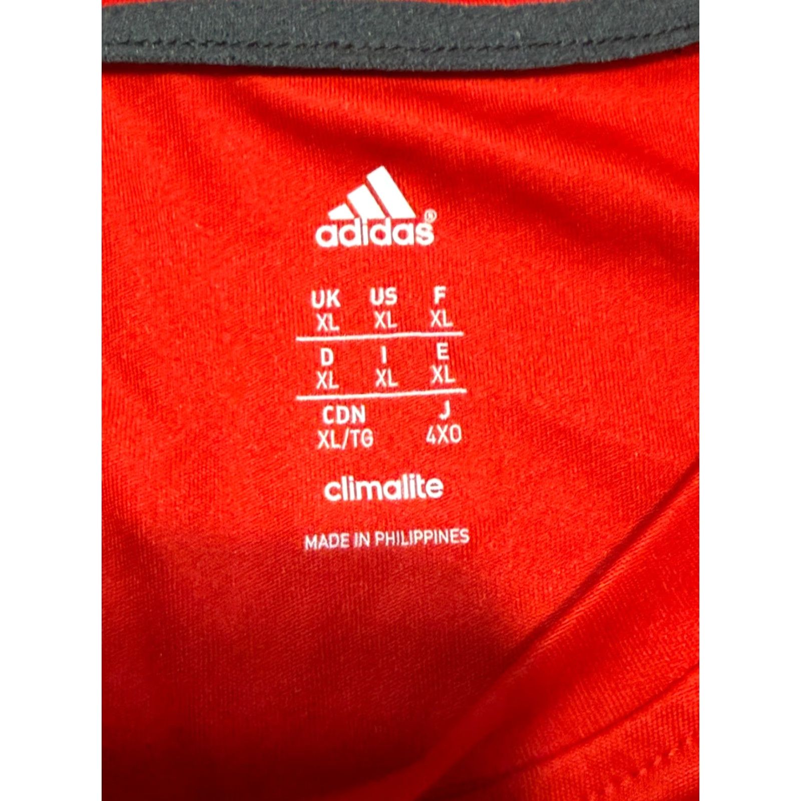 Adidas Adidas Shirt Men's XL Black Red Crewneck Logo Print Athletic Wear T-Shirt Size US XL / EU 56 / 4 - 6 Thumbnail