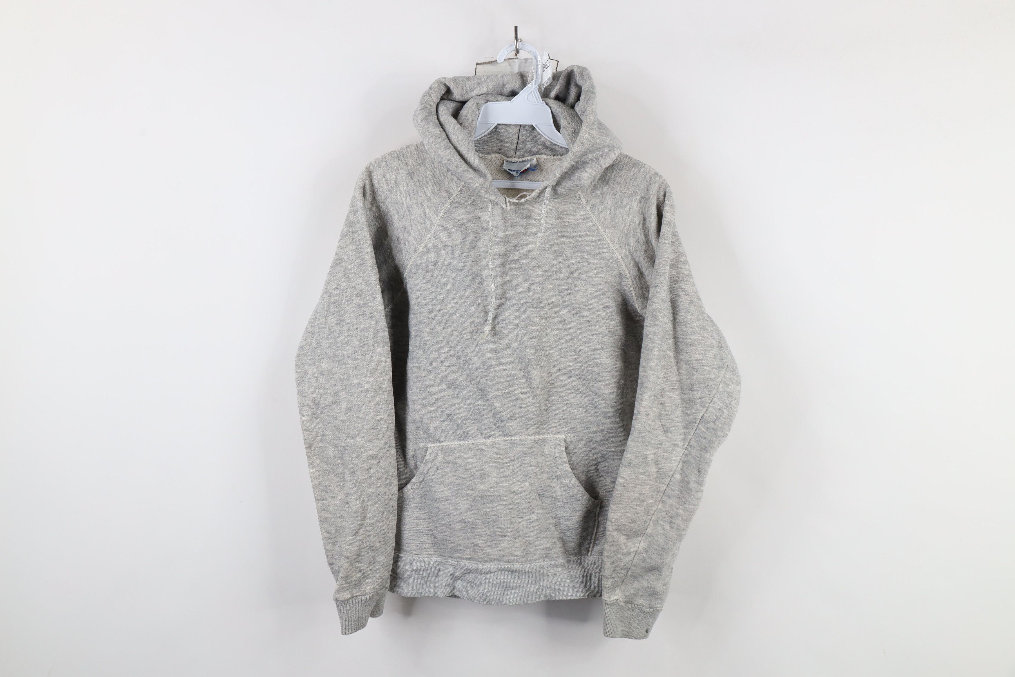 Vintage Vintage 70s 80s Streetwear Triblend Hoodie Sweatshirt Gray Size US S / EU 44-46 / 1 - 1 Thumbnail