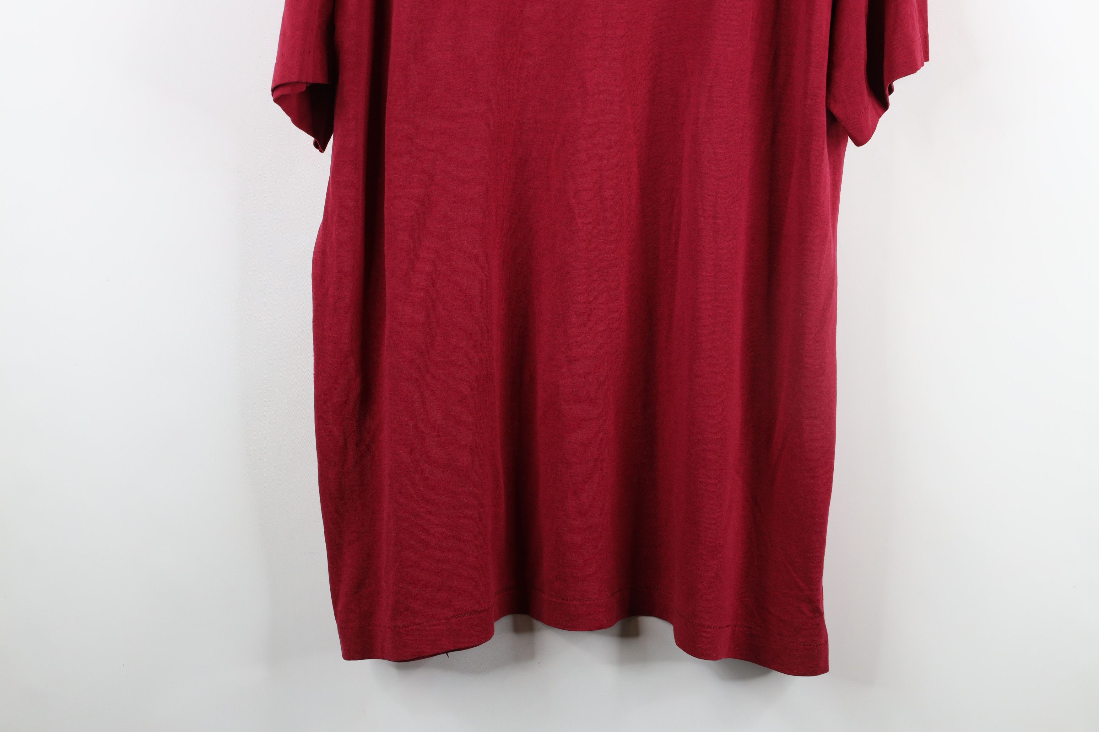 Vintage Vintage 90s Streetwear Short Sleeve Pocket T-Shirt Red USA Size US XXL / EU 58 / 5 - 12 Thumbnail