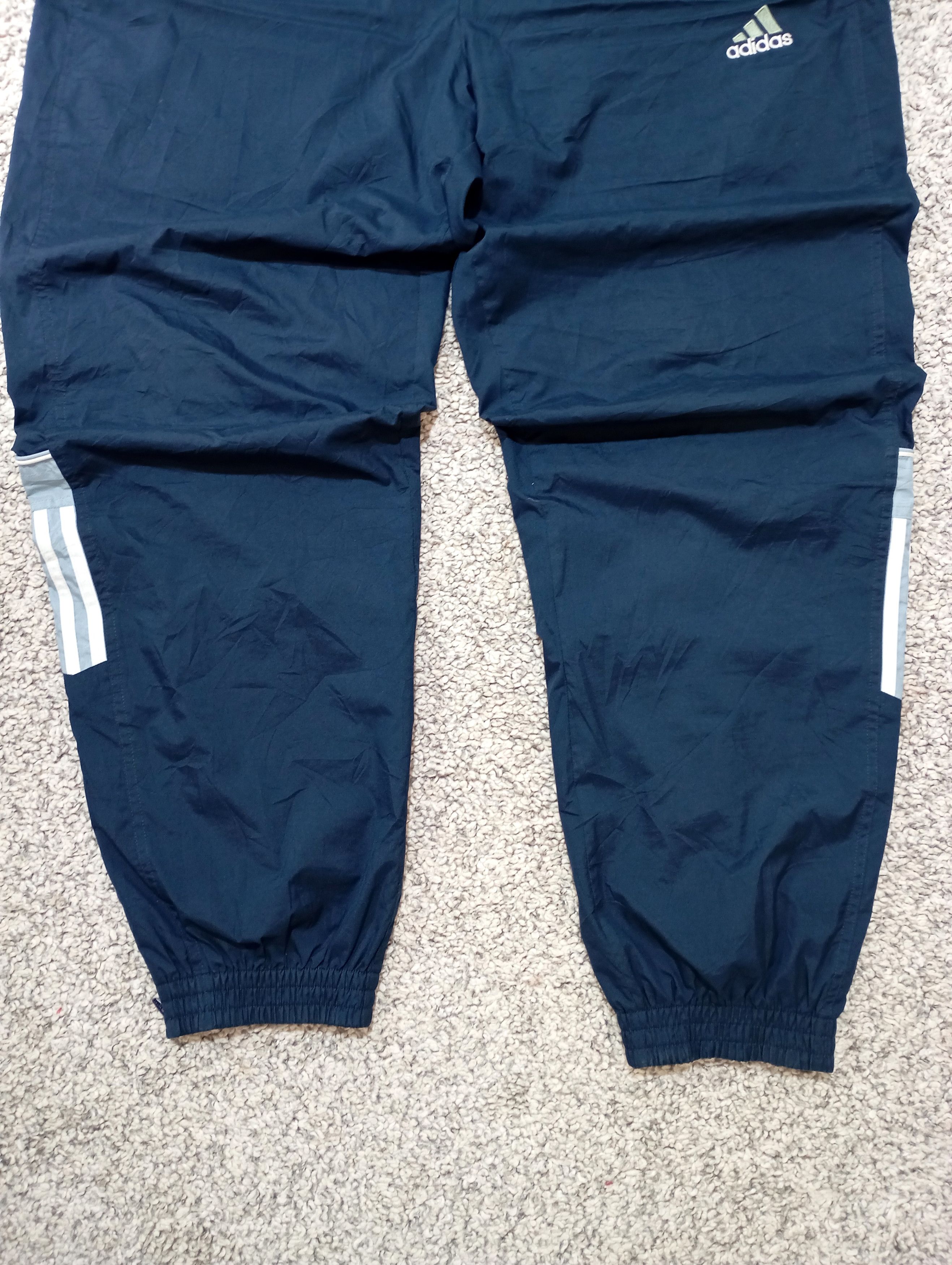 Adidas × Vintage Adidas Vintage Nylon track drill baggy Y2K Pants Size US 34 / EU 50 - 8 Thumbnail