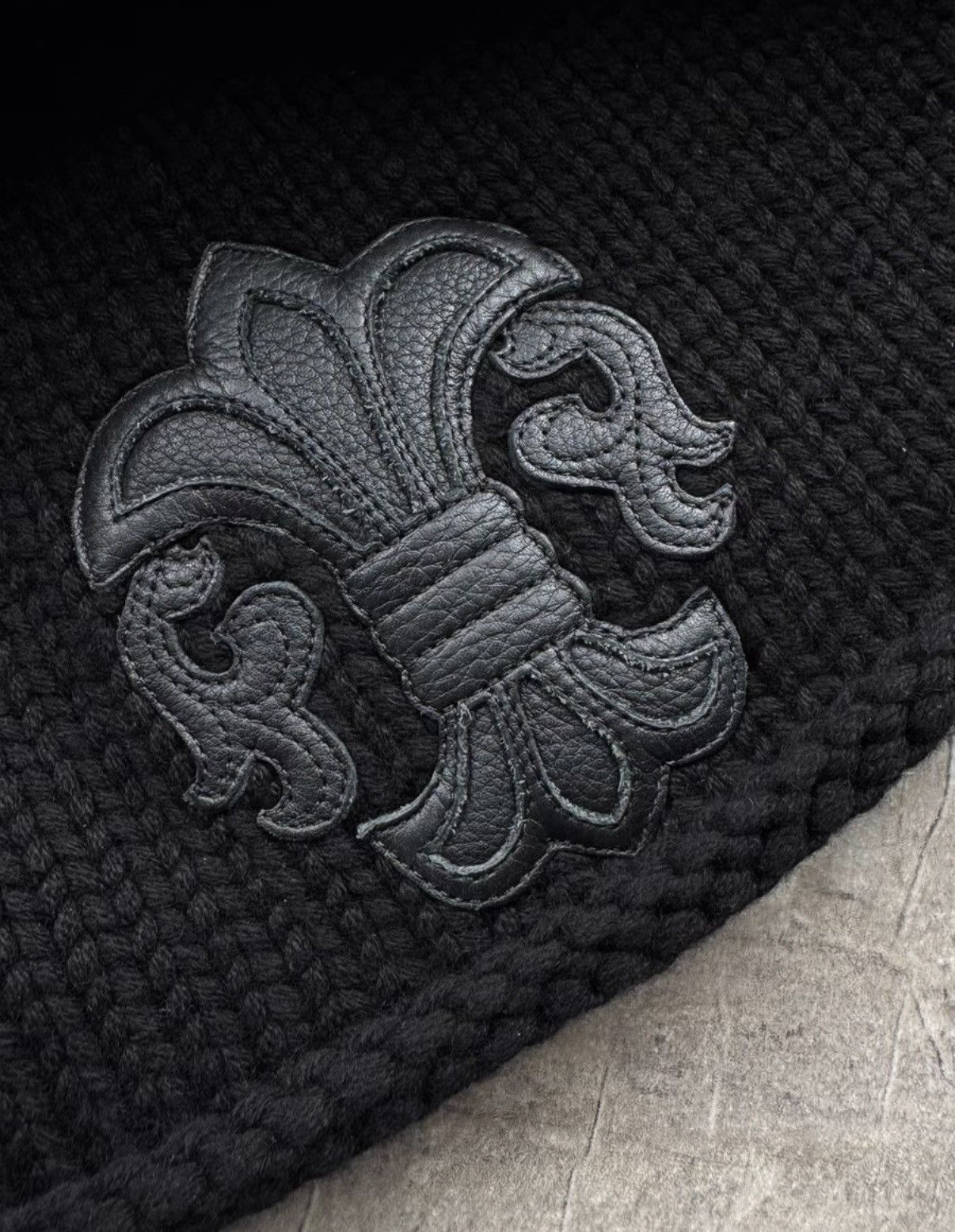 Chrome Hearts Chrome Hearts Scout Flower Leather Applique Beanie Size ONE SIZE - 3 Thumbnail