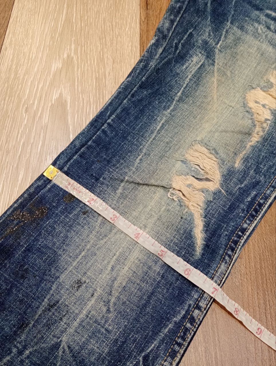 GOSTAR DE FUGA FUGA BLUE DISTRESSED FLARED DENIM PANTS Size US 30 / EU 46 - 21 Thumbnail