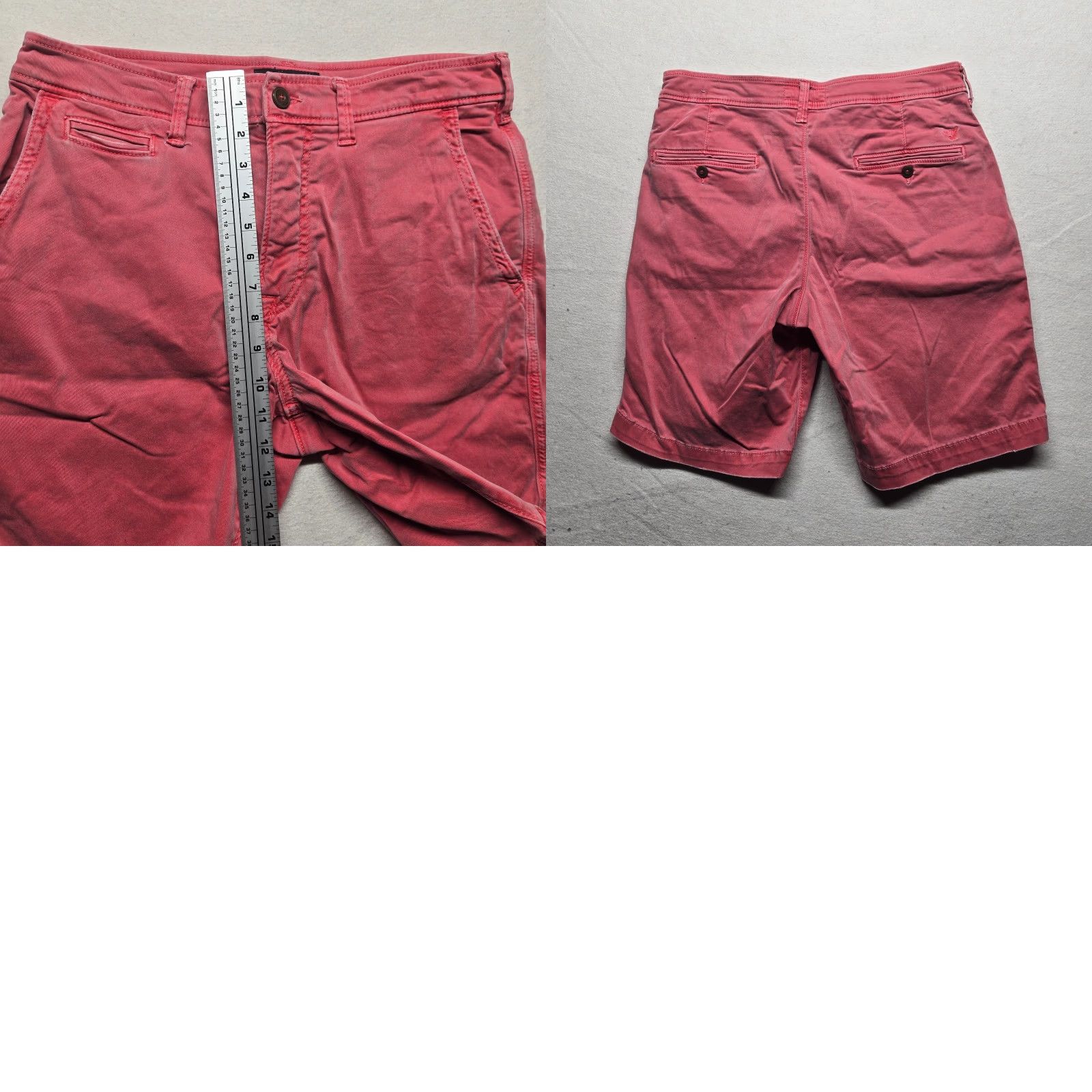 American Eagle Outfitters VINTAGE? No; American Eagle Outfitters Chino Shorts Mens 32 Slim Pink 32 Cotton Blend Flat Front Stretch Logo Zipper Belt Loops Casual Travel Men Size US 32 / EU 48 - 8 Thumbnail