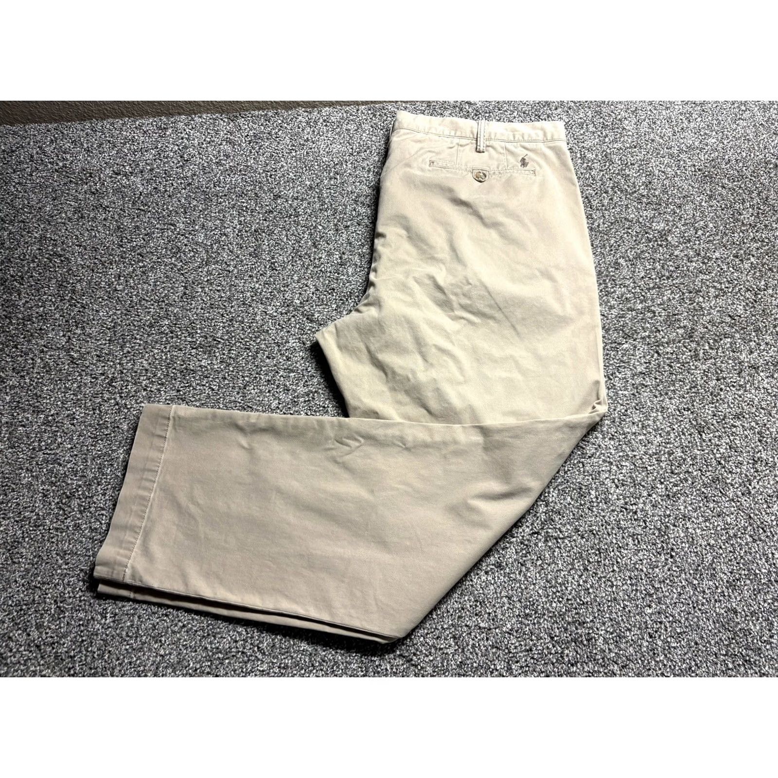 Polo Ralph Lauren Polo Ralph Lauren Bedford Chino Pants Mens 42x32 Stretch Straight Tan Khaki Size US XL / EU 56 / 4 - 2 Thumbnail