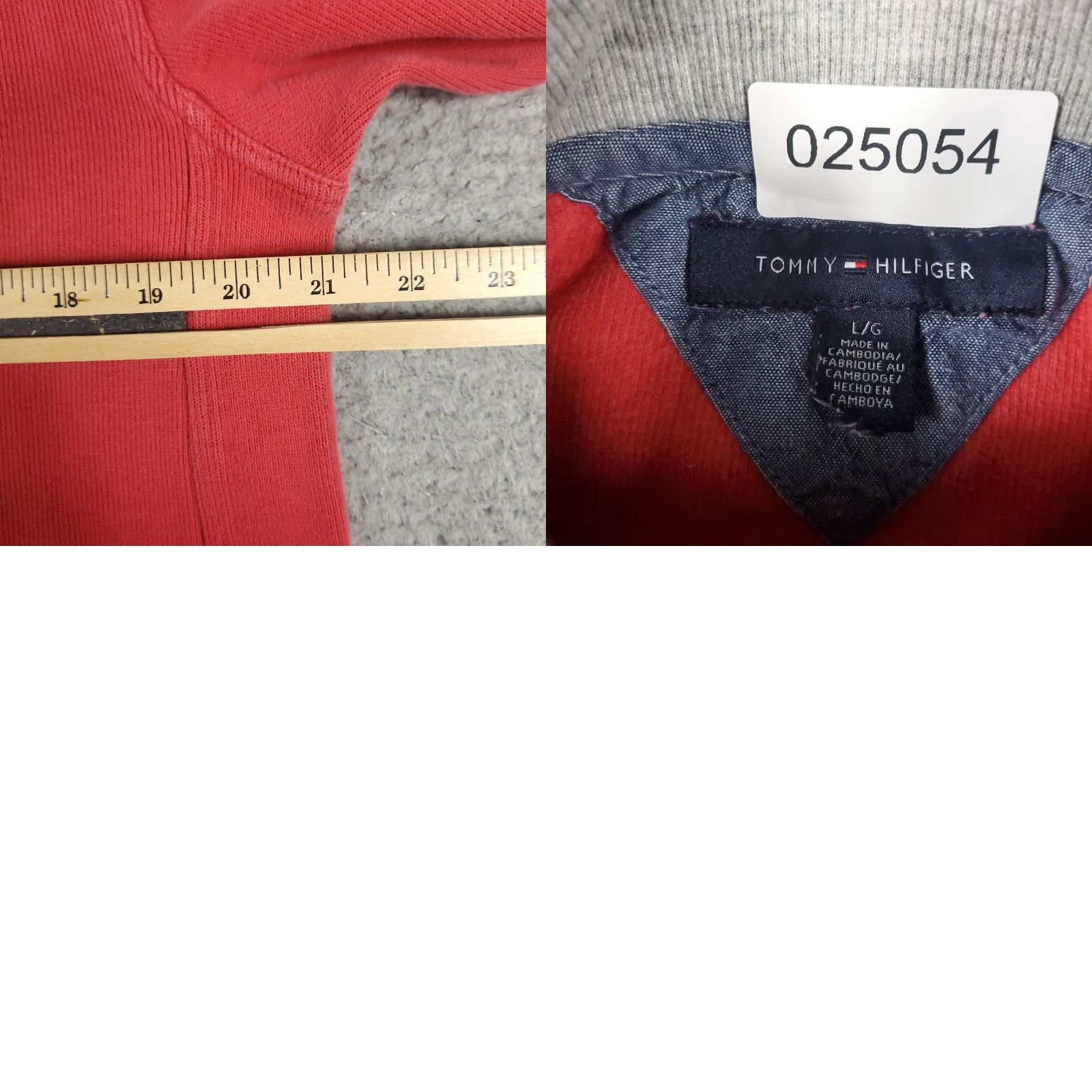 Tommy Hilfiger Mens Sweater Tommy Hilfiger Large Red Casual Pullover Sweatshirt Size US L / EU 52-54 / 3 - 8 Thumbnail