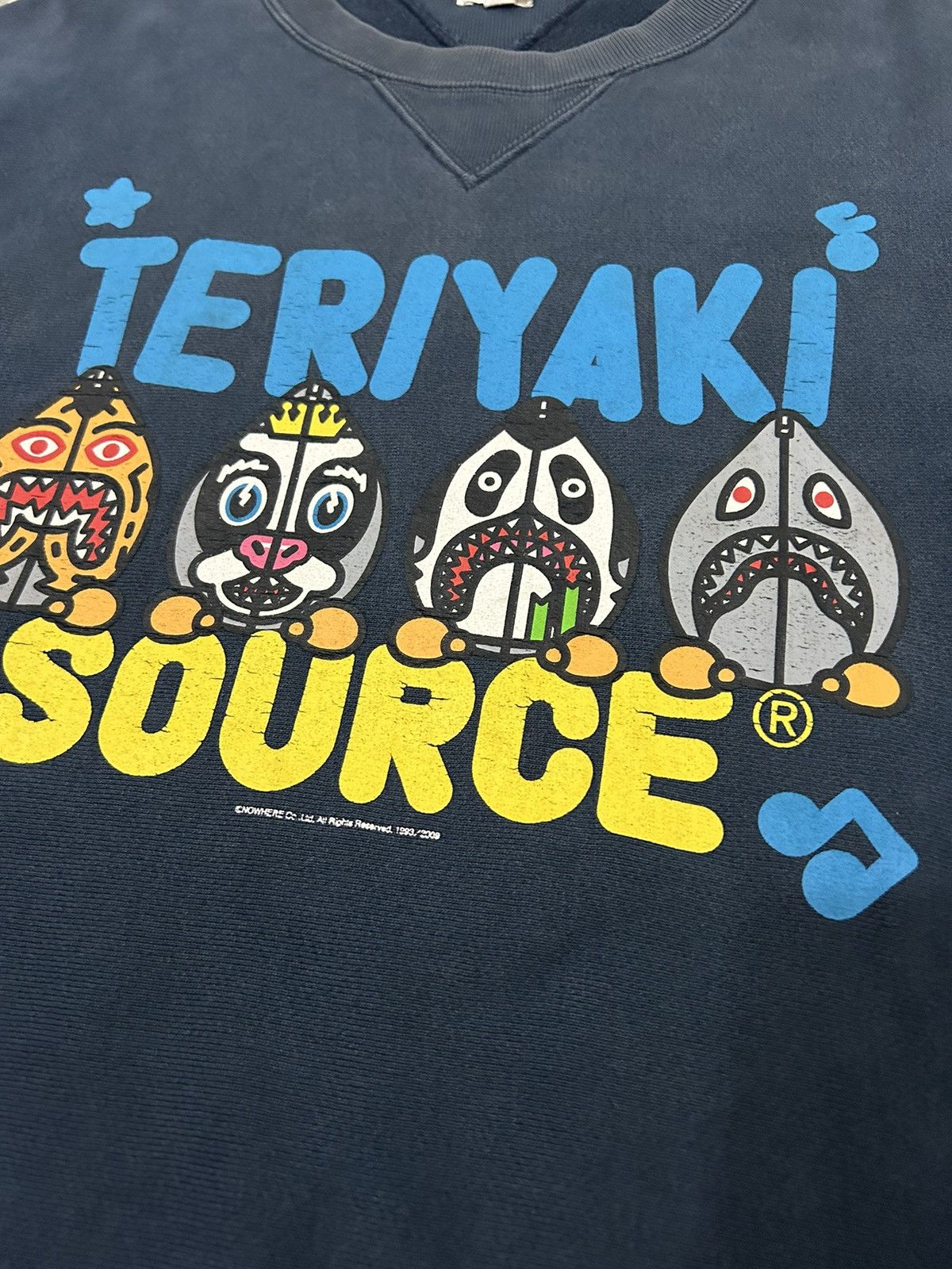 Bape 2009 Bape Teriyaki Source Sun Faded Sweatshirt Size US M / EU 48-50 / 2 - 4 Thumbnail