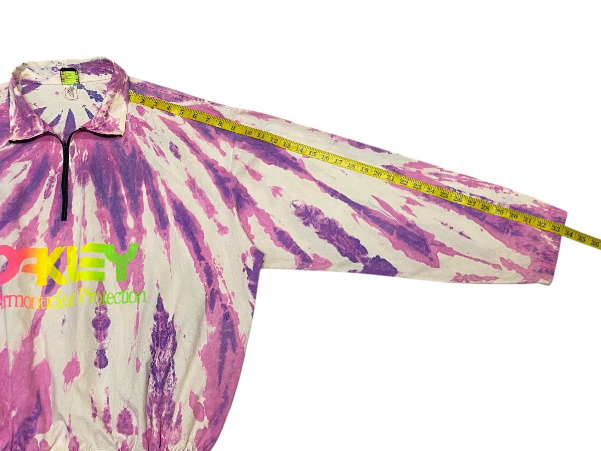 Oakley Vintage Oakley Thermonuclear Protection Tie Dye Half Zip Size US XL / EU 56 / 4 - 15 Thumbnail