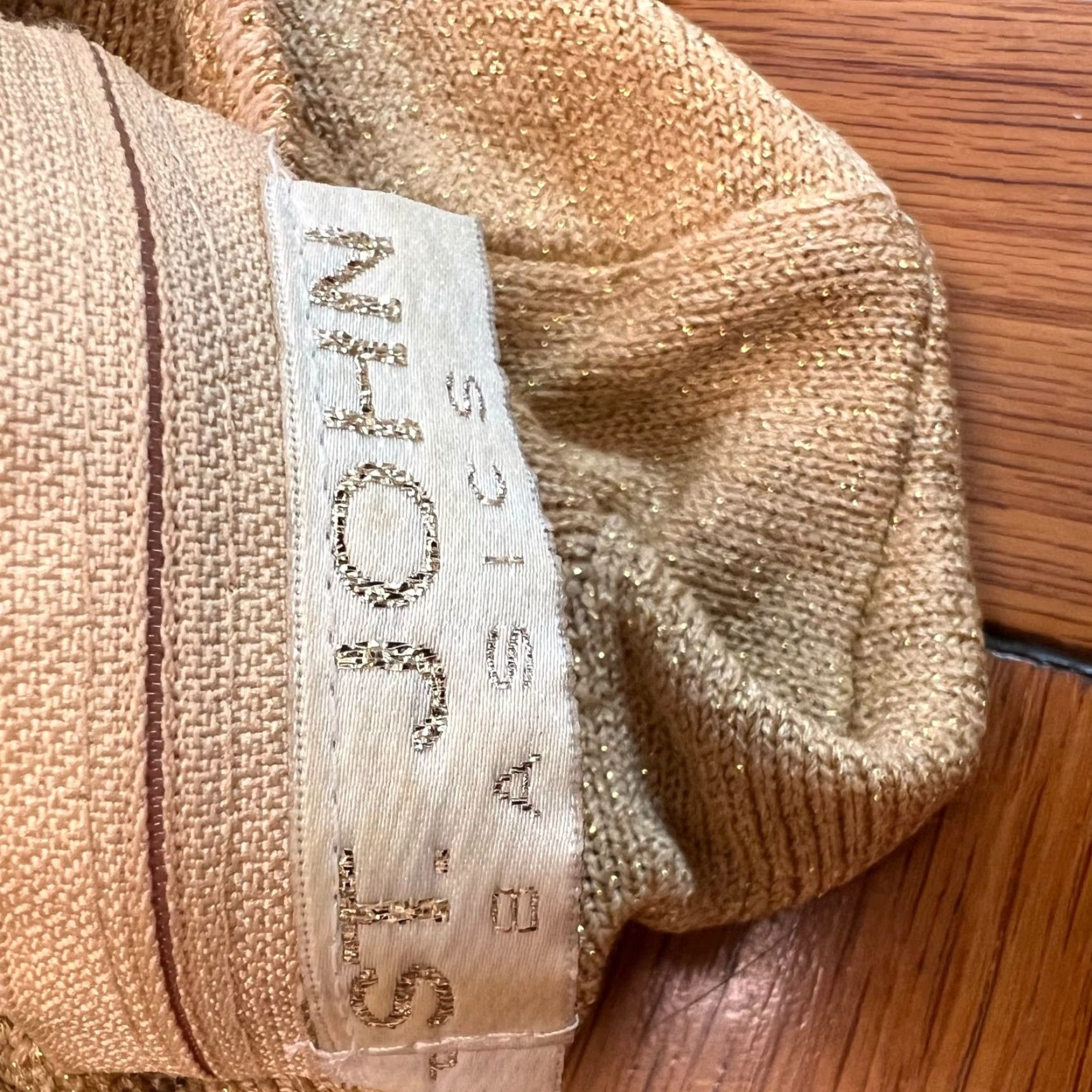 Vintage St John Cashmere Wool High Neck Sweater Petite 6P Beige Long Sleeve Pullover Womens Size M / US 6-8 / IT 42-44 - 6 Thumbnail