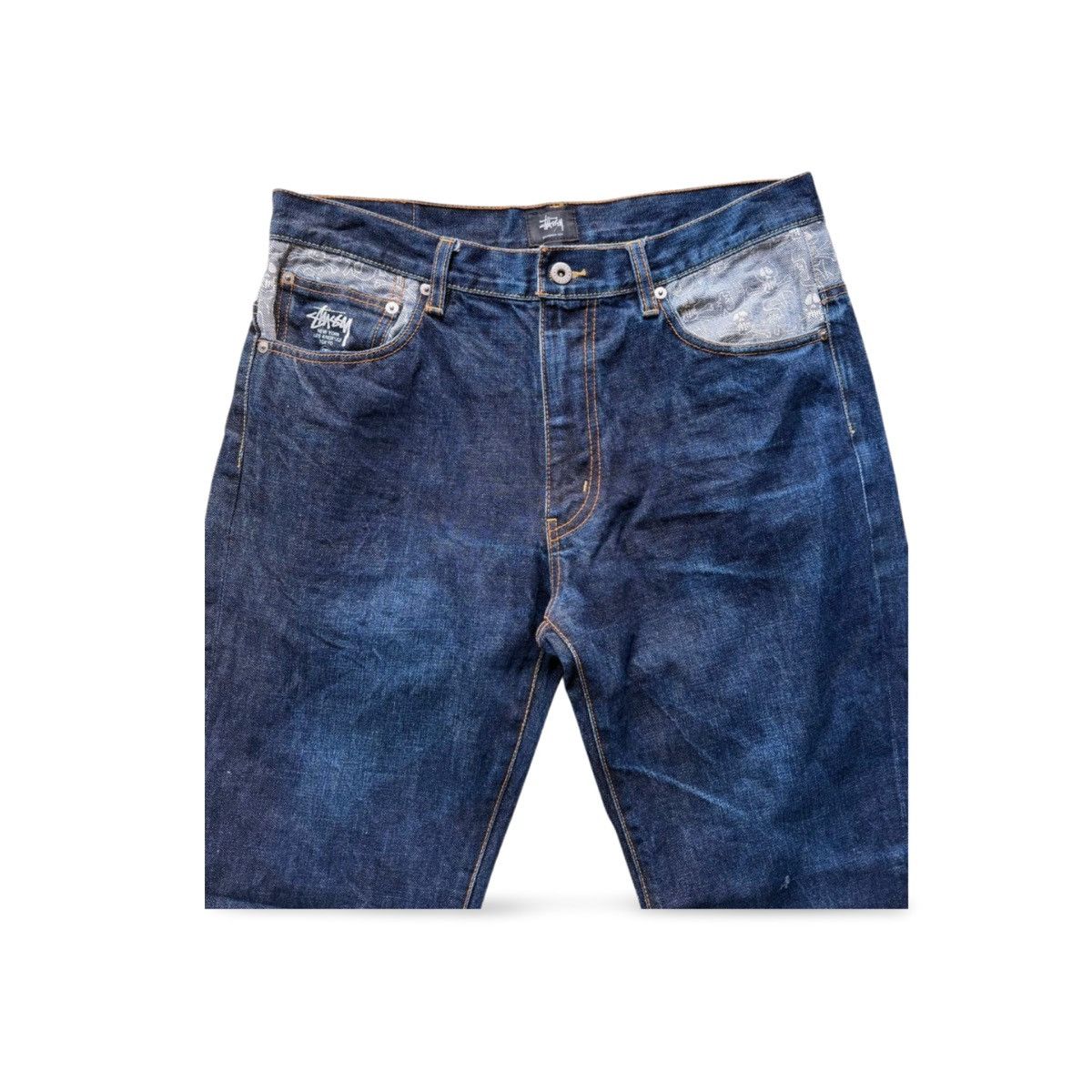 Stussy Vintage Stussy Japan Rough n Rugged Skull Print Denim Pants Size US 32 / EU 48 - 5 Thumbnail