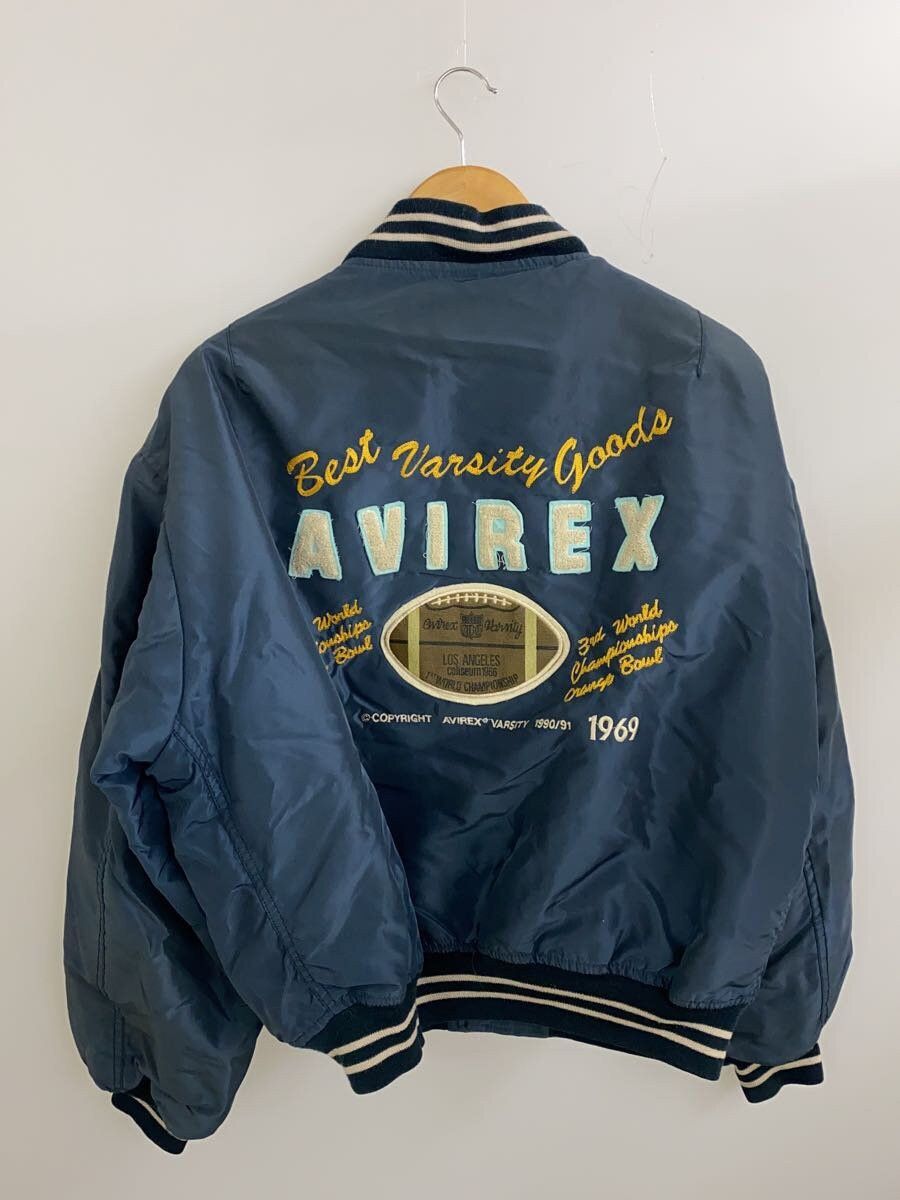 Avirex Avirex Plain Nylon Stadium Jacket Navy Size US M / EU 48-50 / 2 - 2 Thumbnail